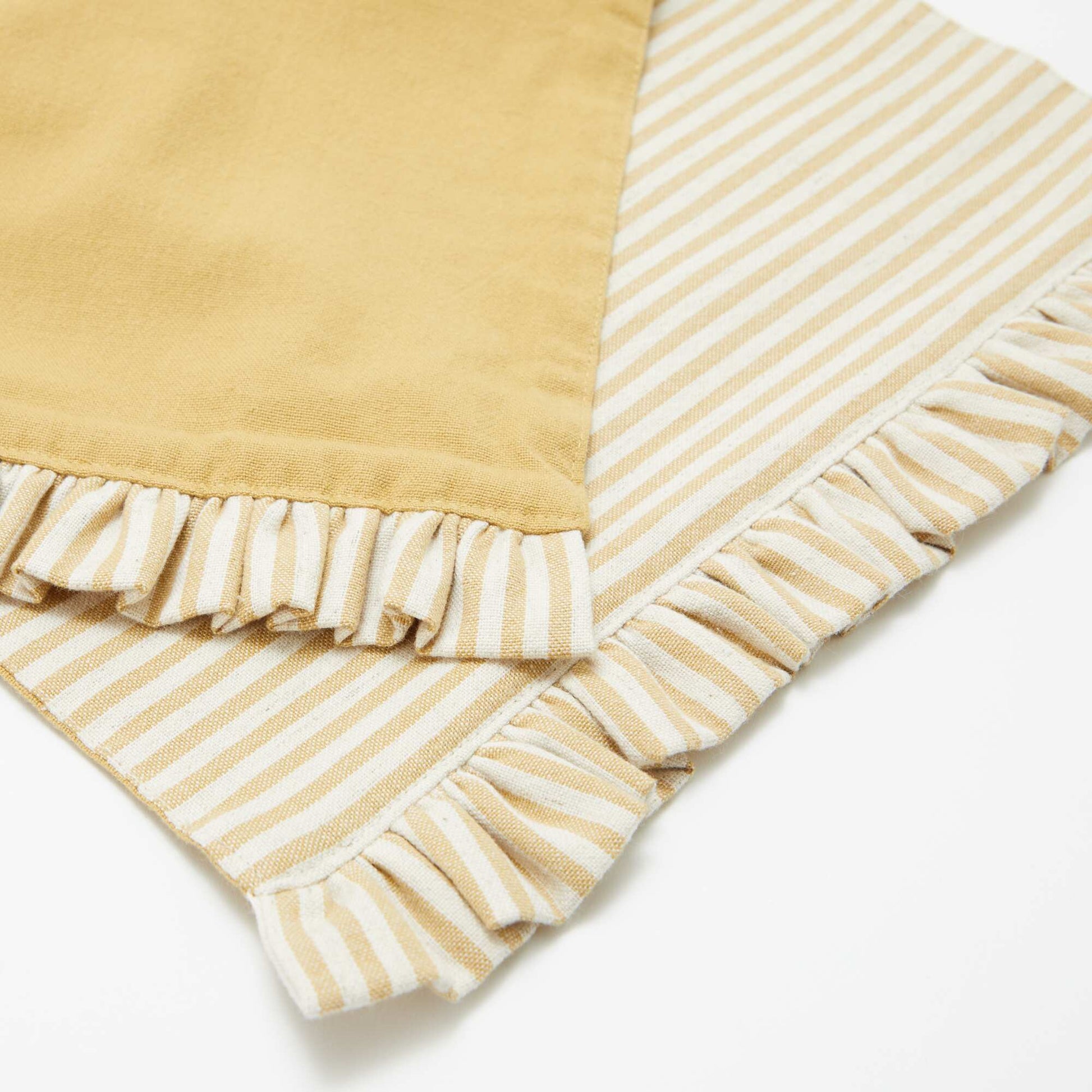 Set of 2 Placemats (32x45 cm) with Ruffles YELLOW