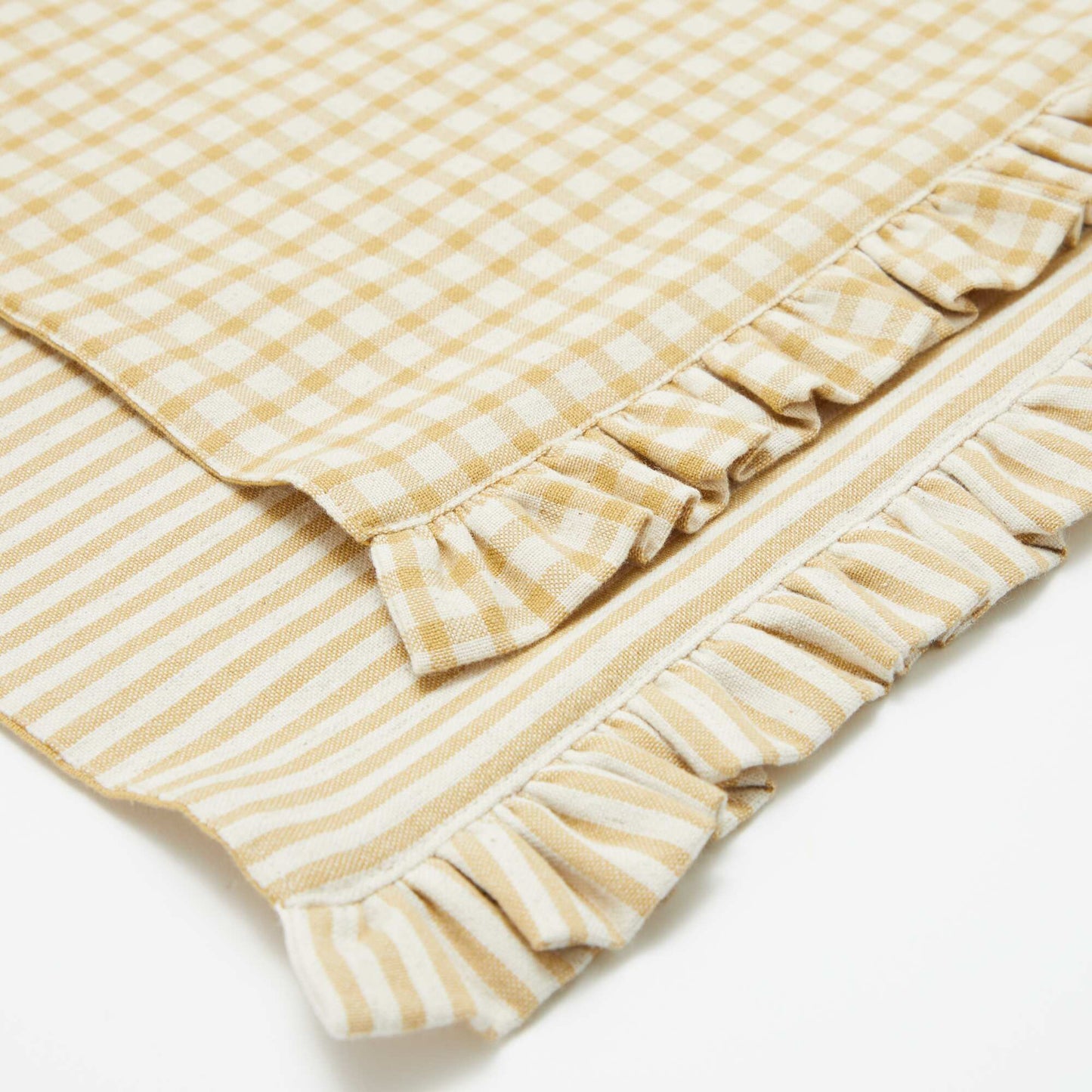 Set of 2 Placemats (32x45 cm) with Ruffles YELLOW