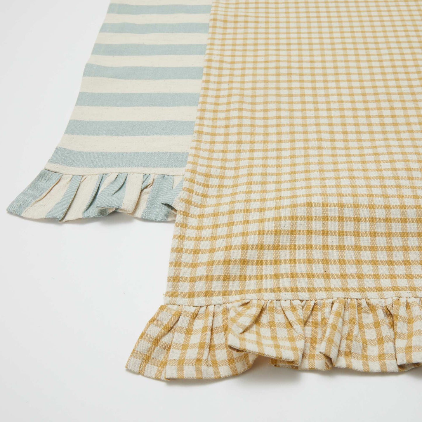 Set of 2 Placemats (32x45 cm) with Ruffles YELLOW