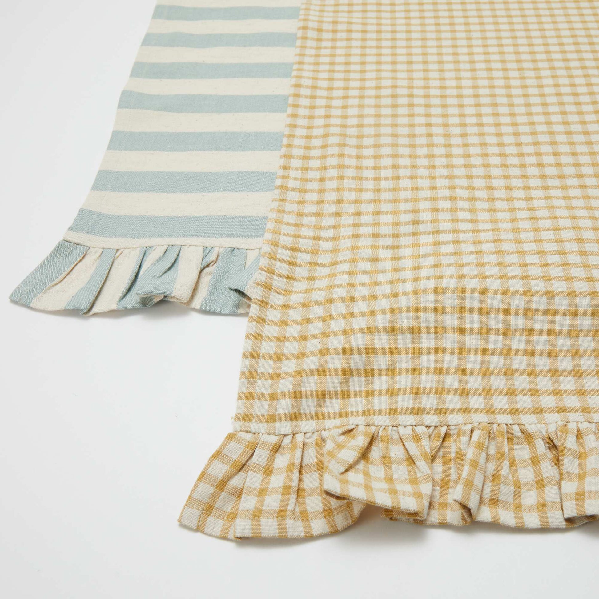 Set of 2 Placemats (32x45 cm) with Ruffles YELLOW