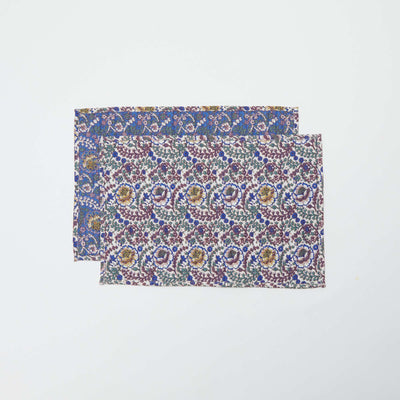 Set of 2 Floral Placemats (32x45 cm) - Kiabi Home BLUE