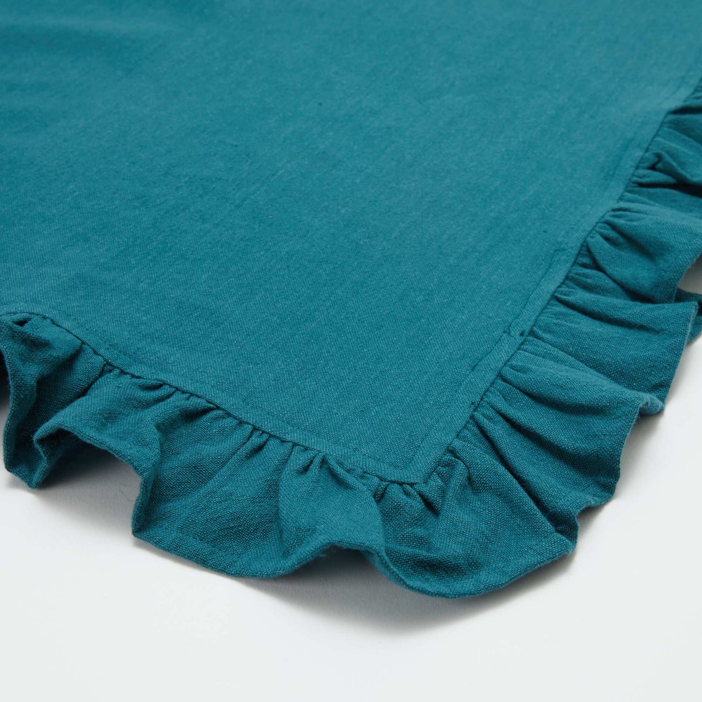 Ruffled Tablecloth (150 x 250 cm) BLUE