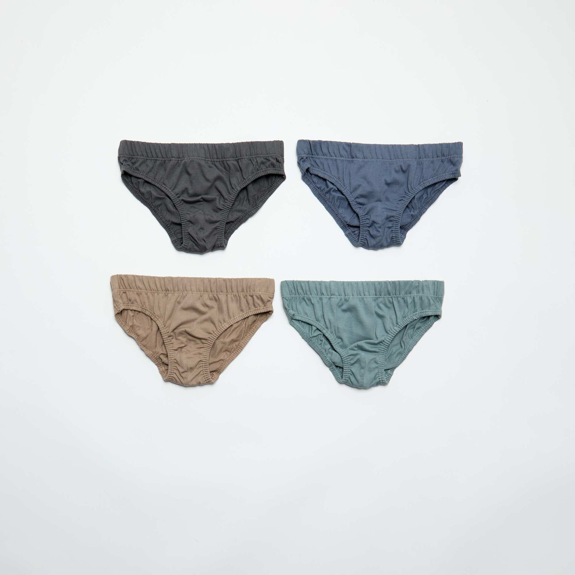 Pack of 7 pairs of printed briefs GREY