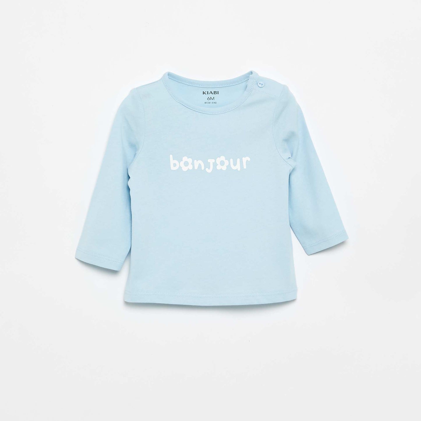 Long-sleeved T-shirt with print BLUE