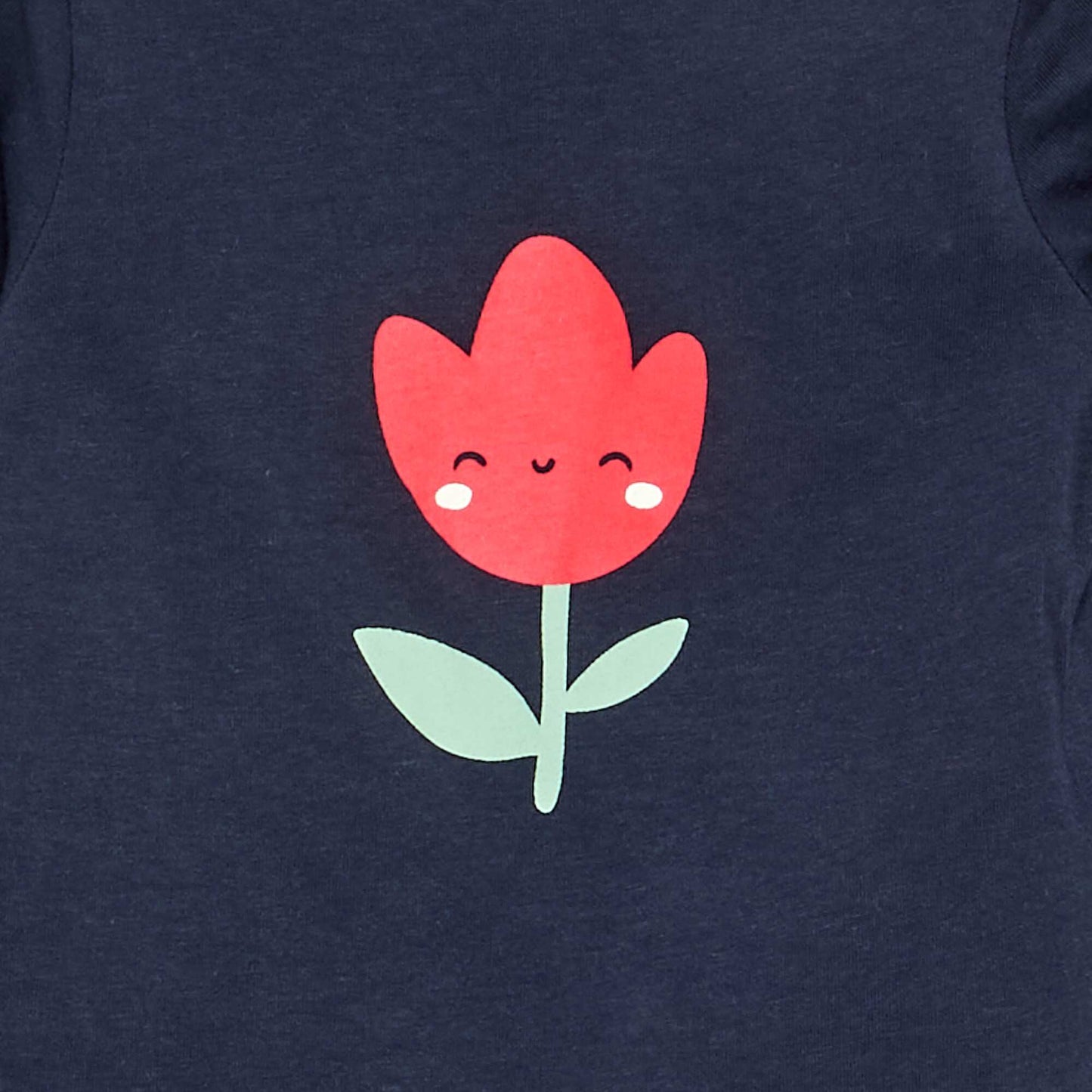 Printed Long-Sleeve T-shirt BLUE