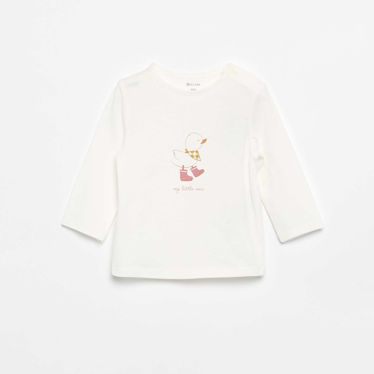 Printed Long-Sleeve T-shirt WHITE