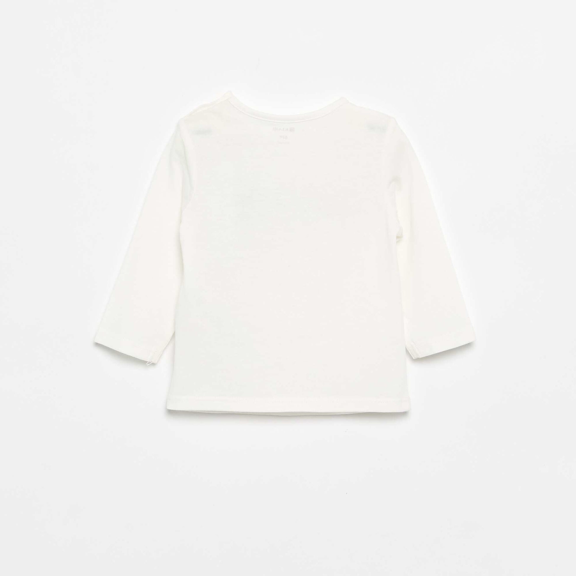Printed Long-Sleeve T-shirt WHITE