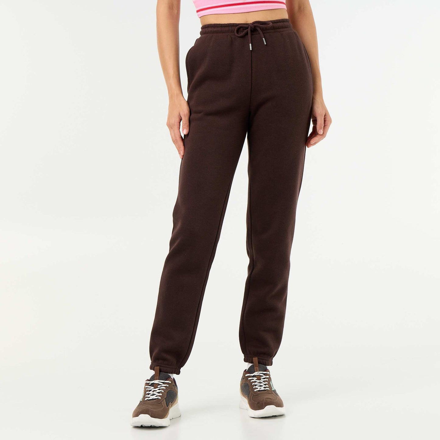 Standard Fit Sports Joggers BROWN