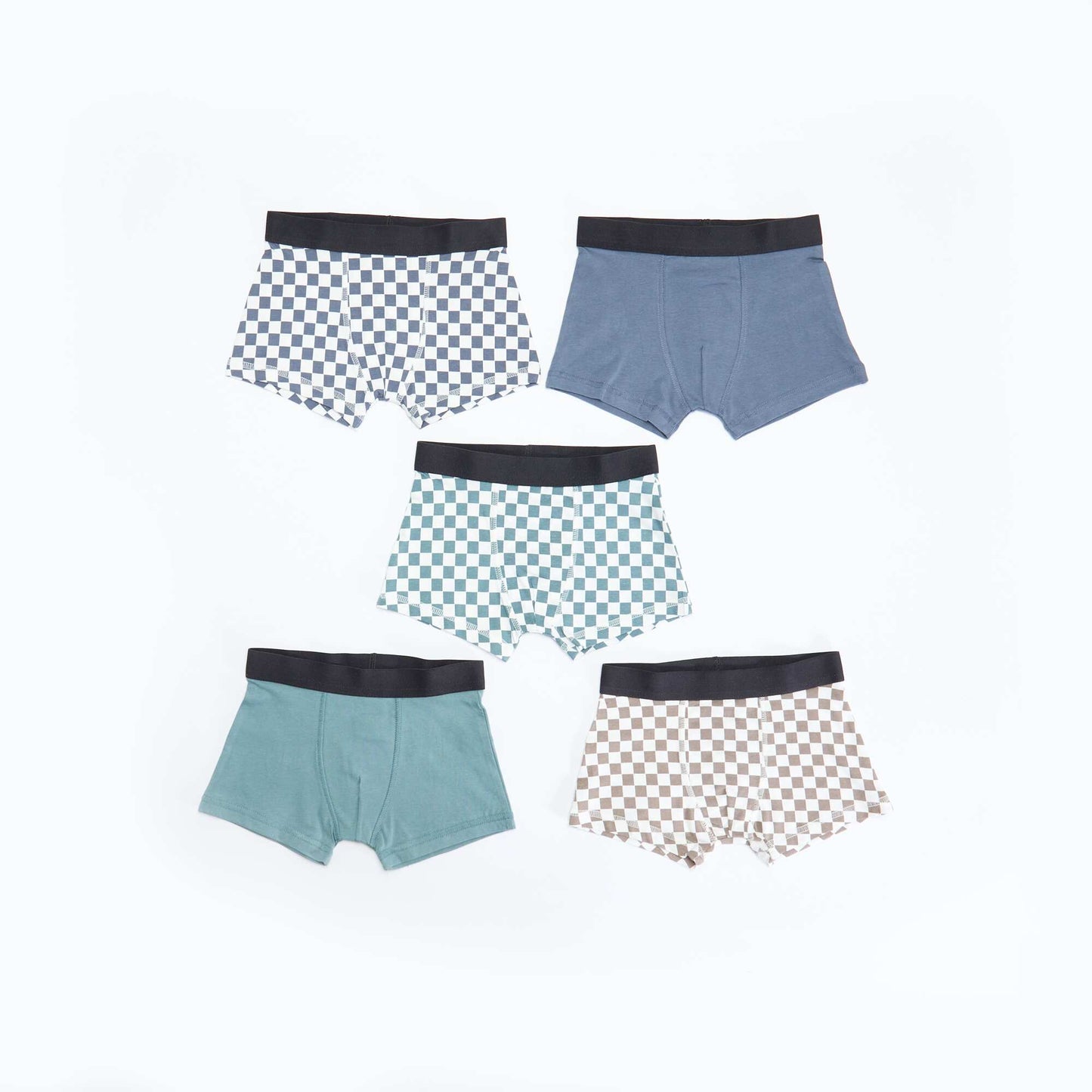 Pack of 5 plain or printed boxers GREY
