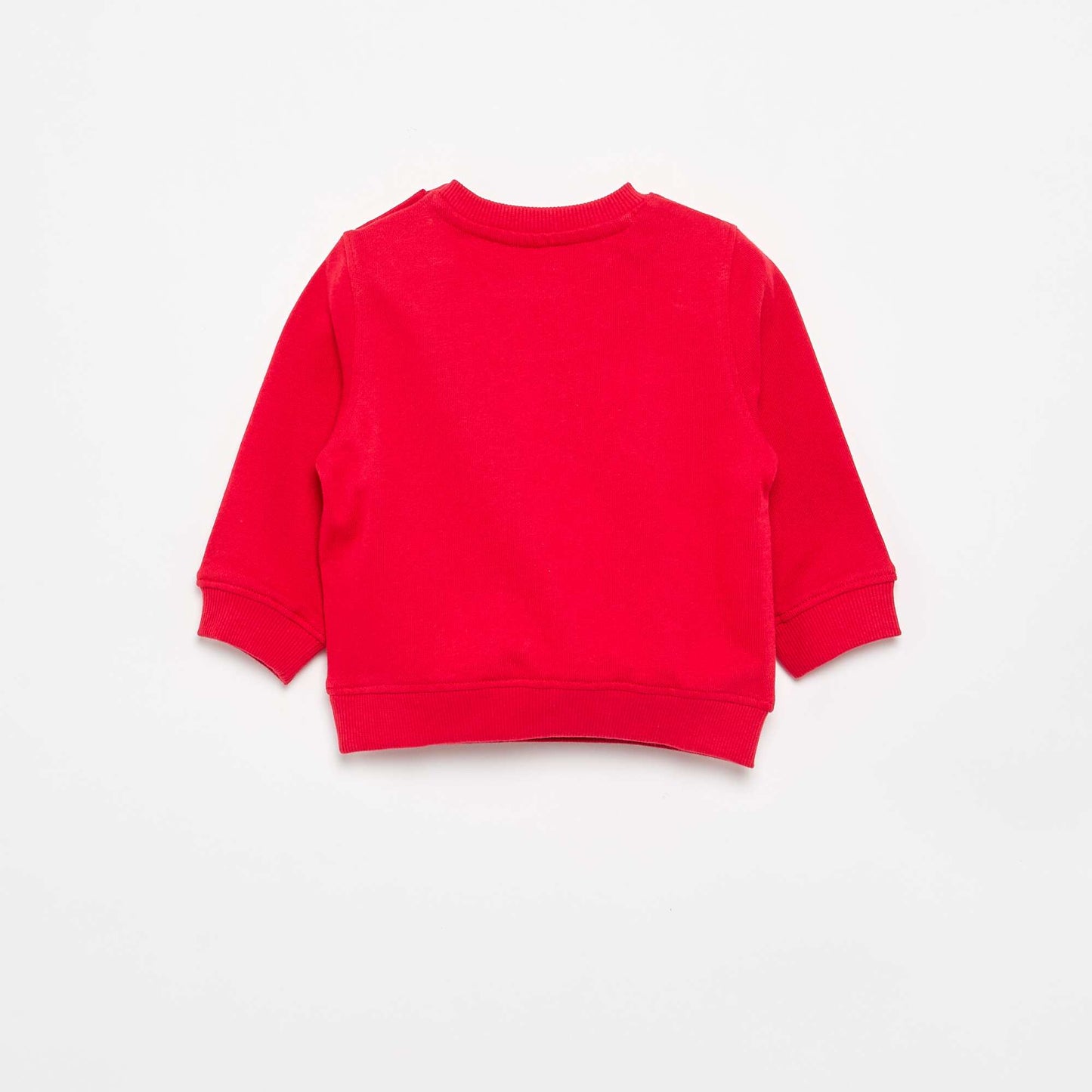 Long-sleeved sweatshirt with print RED