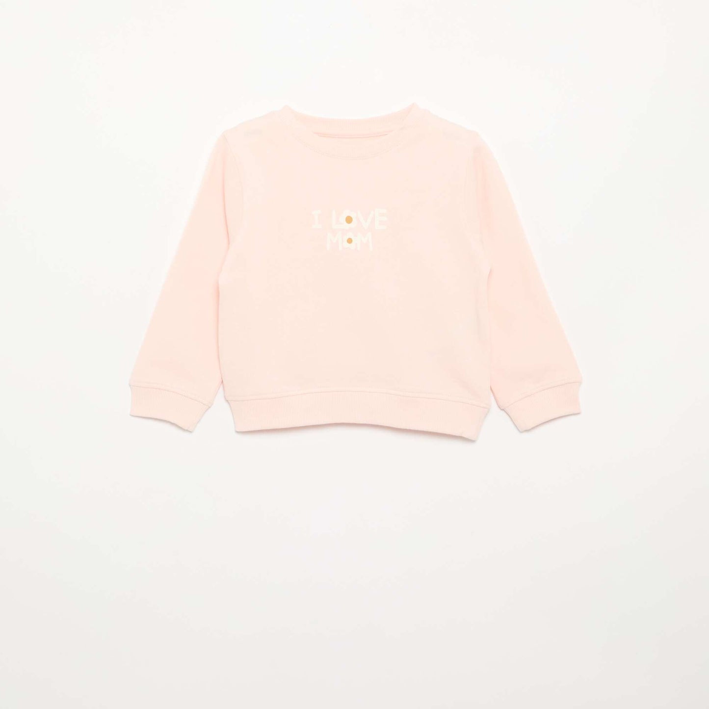 Long-sleeved sweatshirt with print PINK