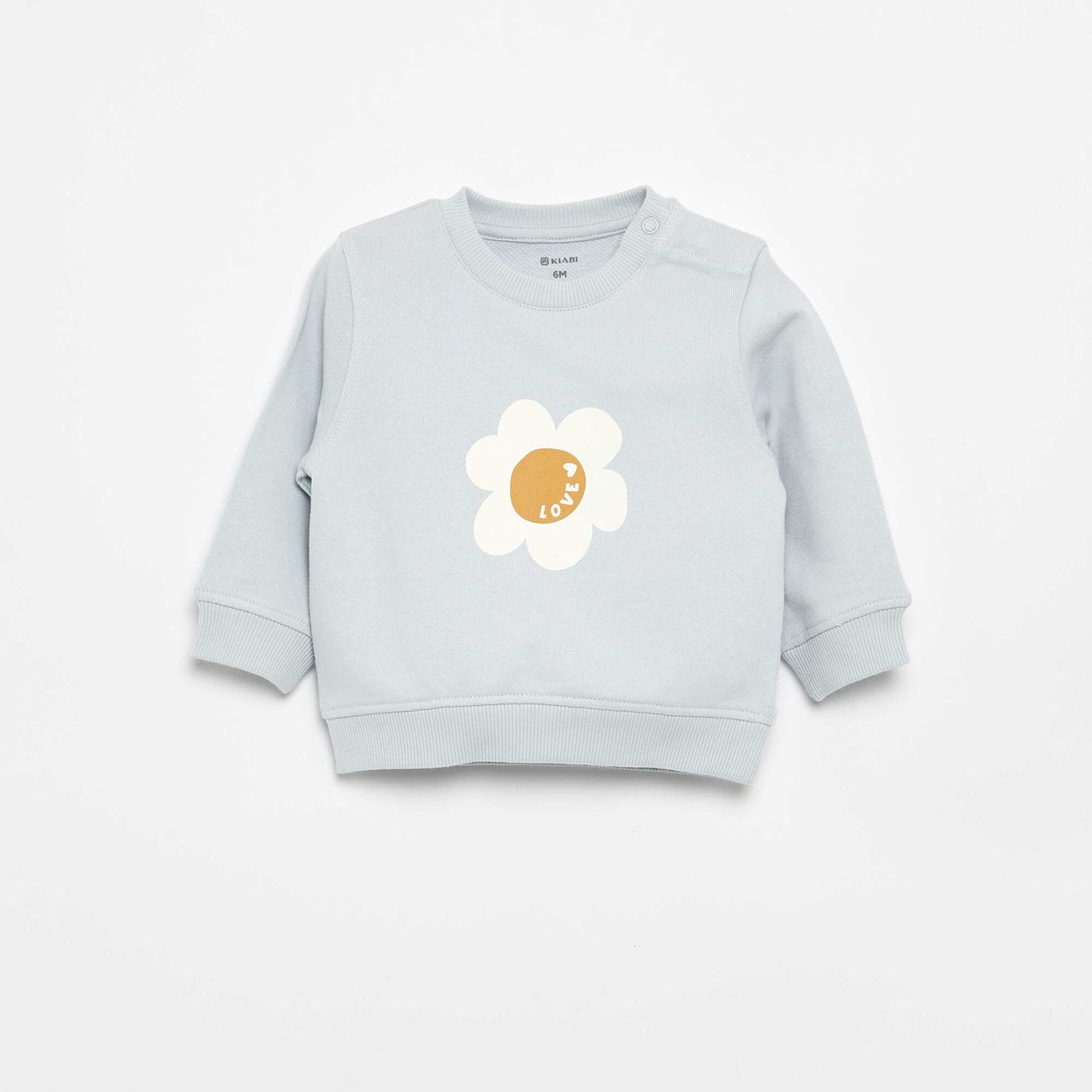 Long-sleeved sweatshirt with print BLUE