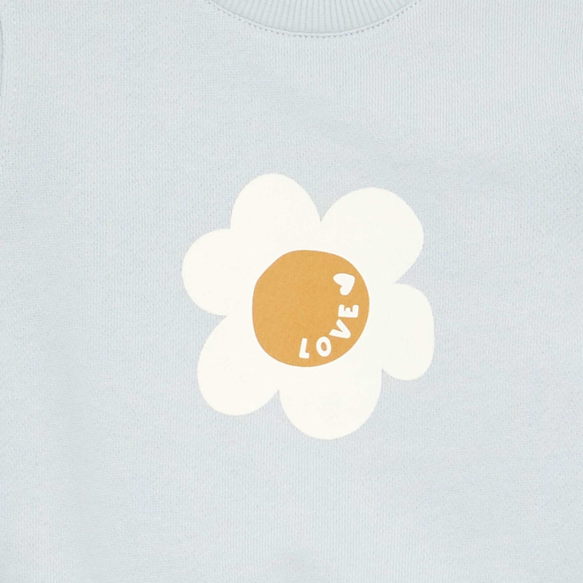 Long-sleeved sweatshirt with print BLUE