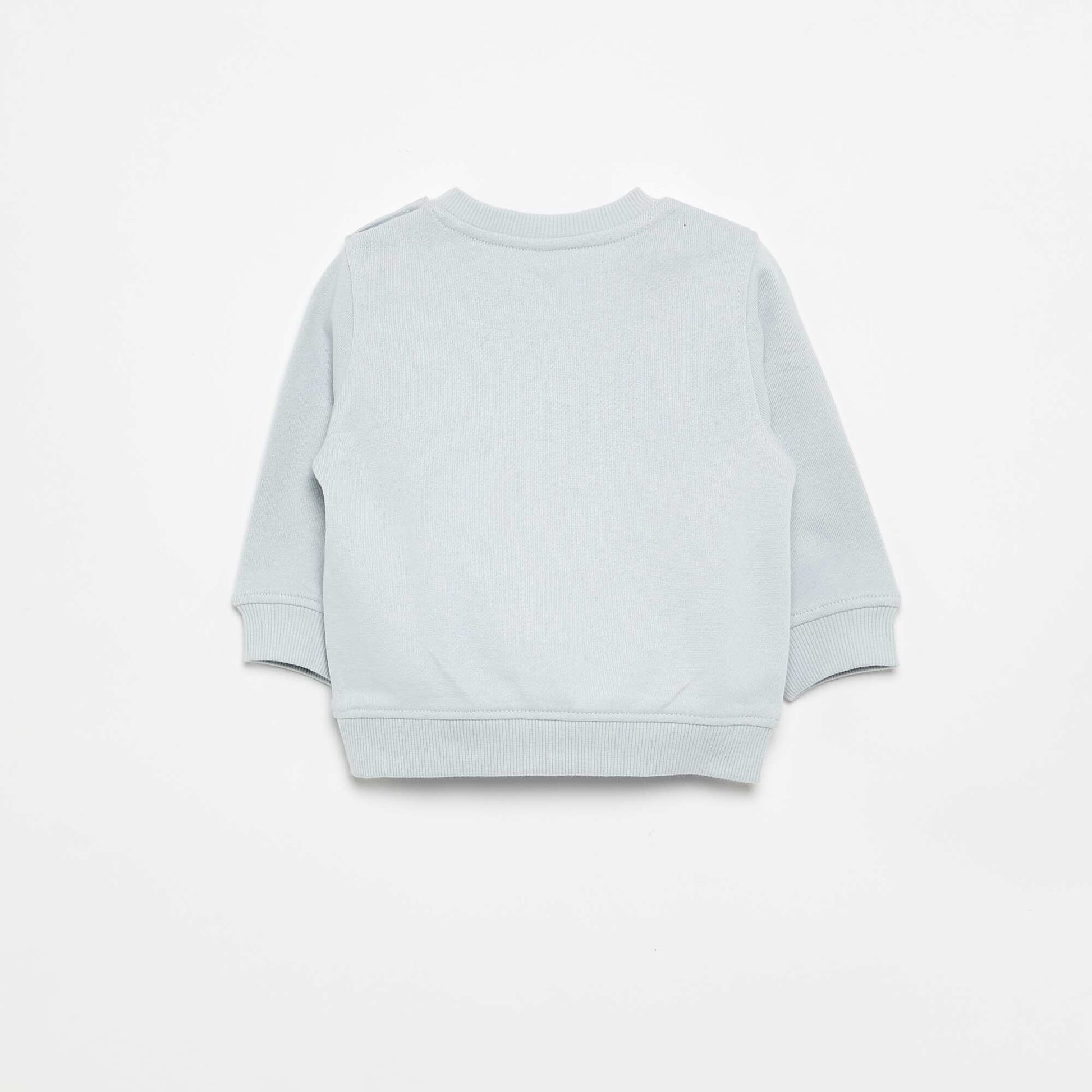 Long-sleeved sweatshirt with print BLUE