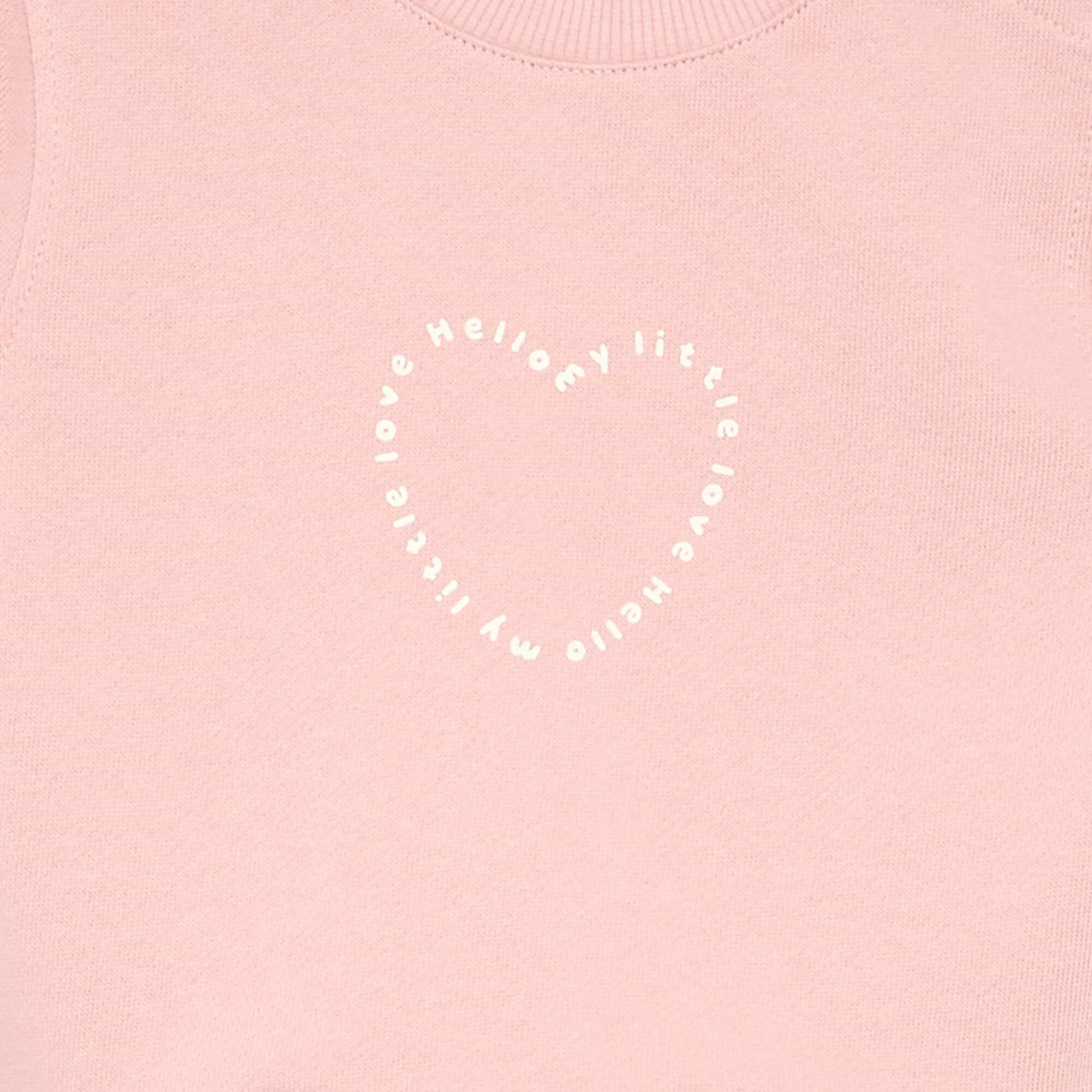 Long-sleeved sweatshirt with print PINK