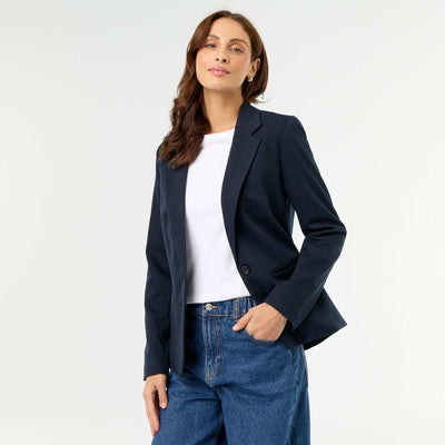 Long-sleeved tailored jacket BLUE