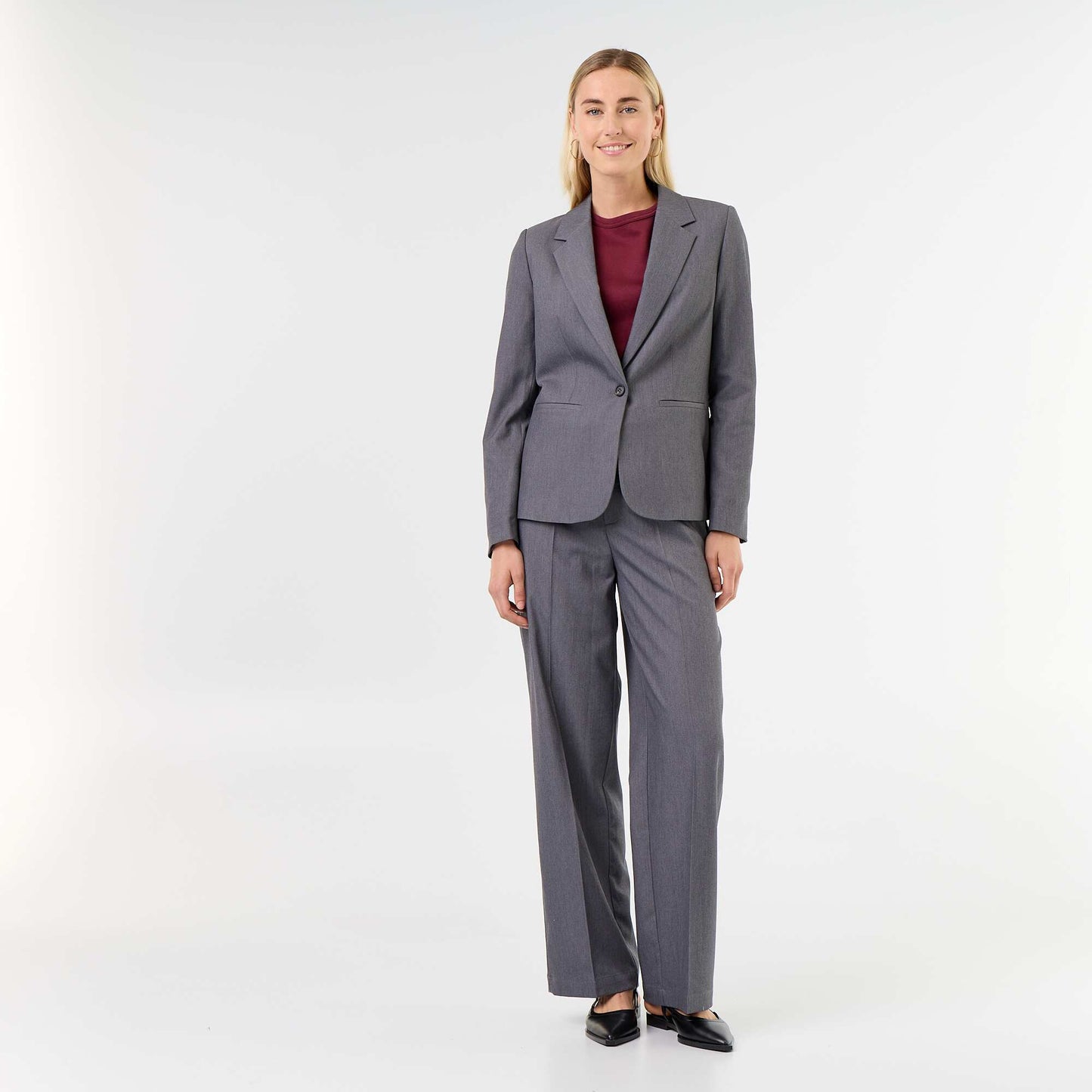 Long-sleeved tailored jacket GREY