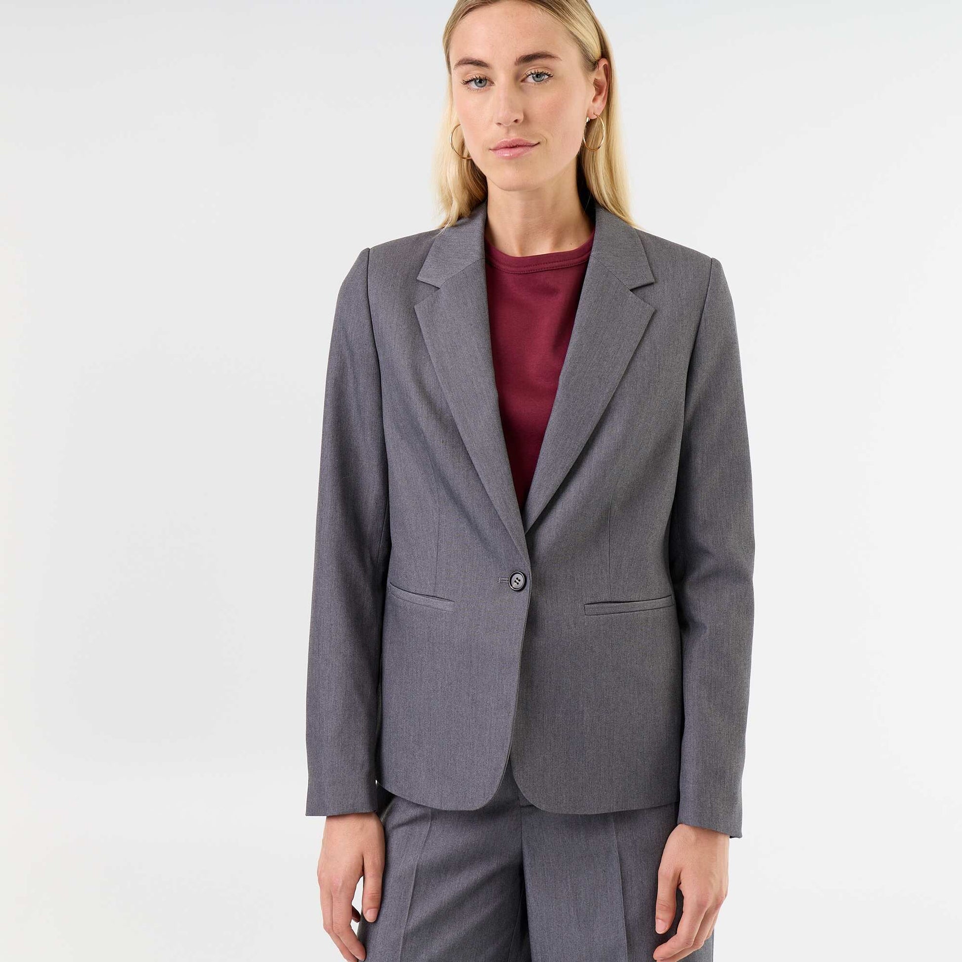 Long-sleeved tailored jacket GREY