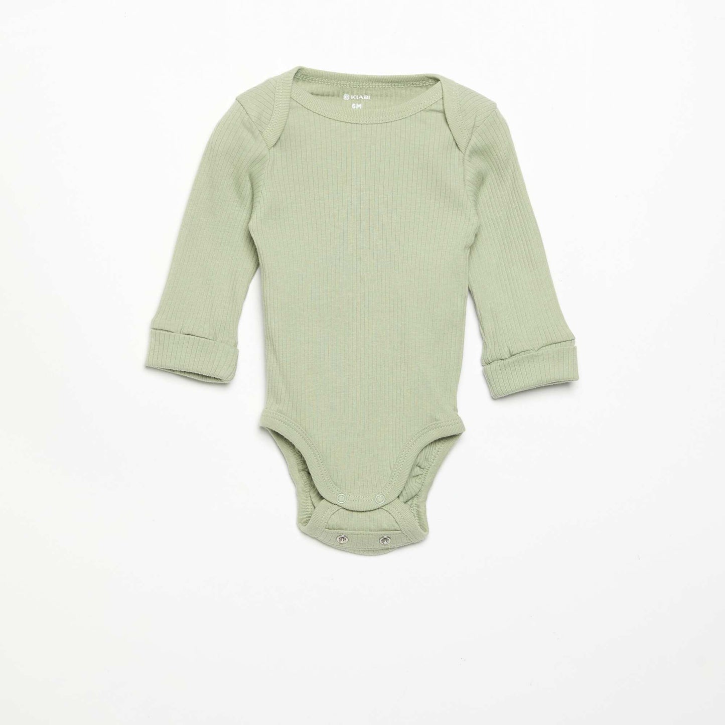 3-Pack Adjustable Long-Sleeved Lap Shoulder Bodysuits GREEN