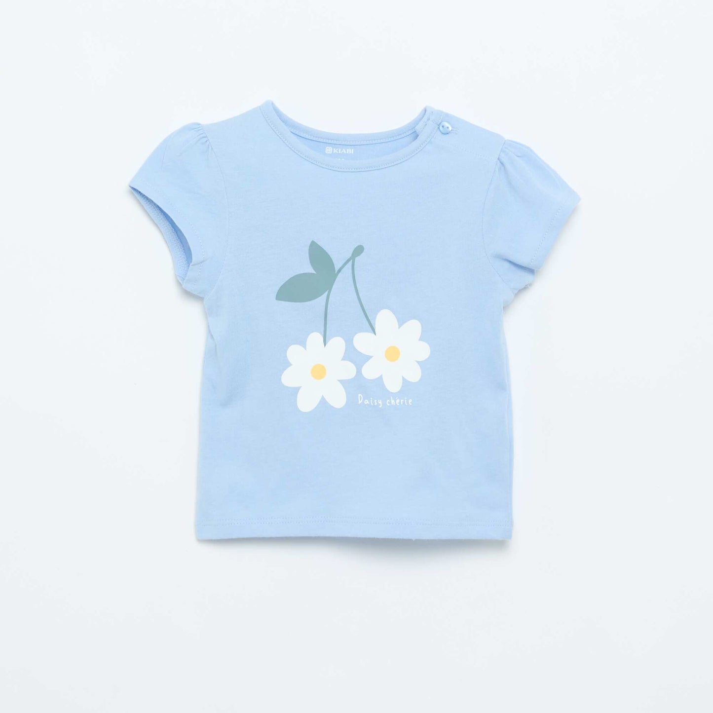 Short-sleeved printed T-shirt BLUE