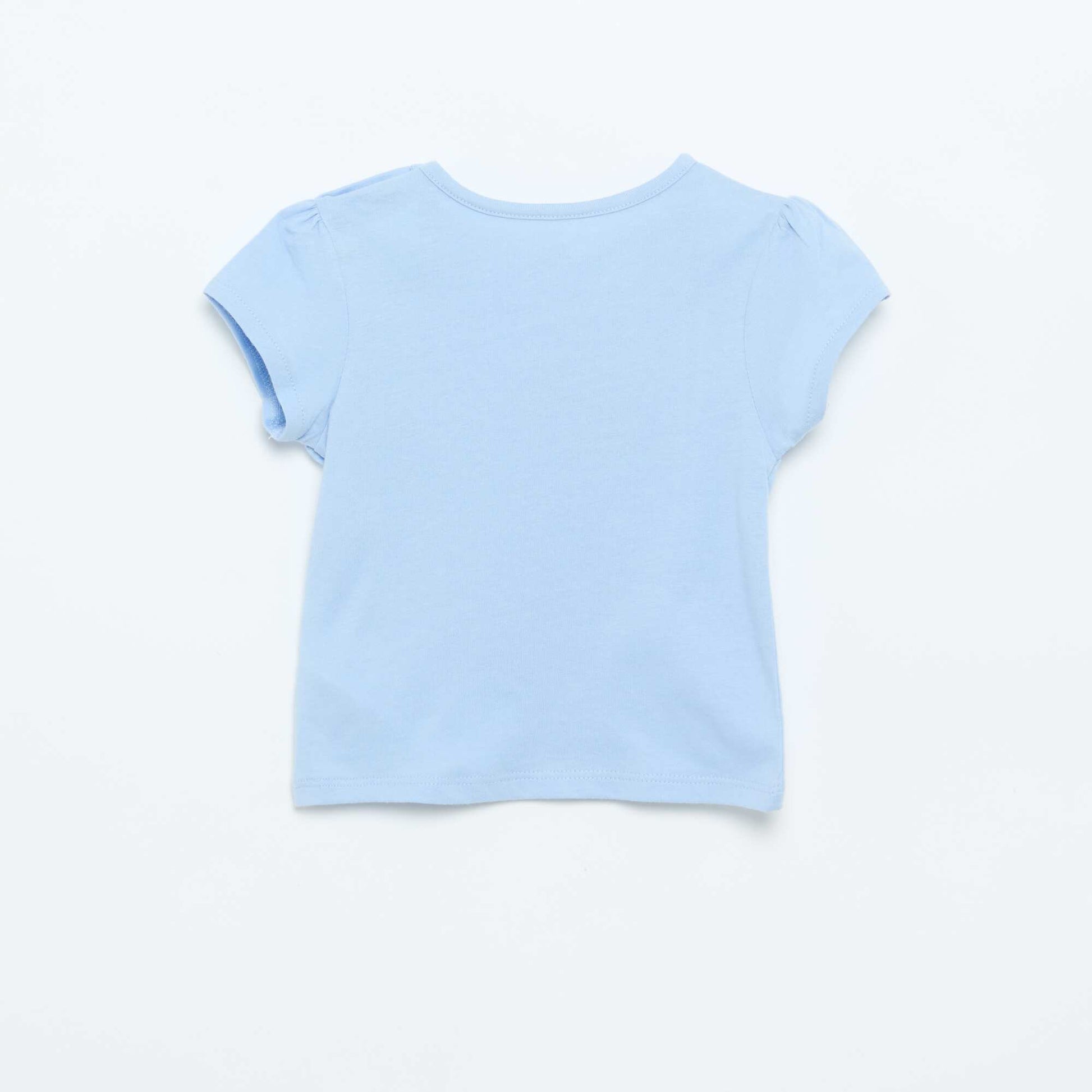 Short-sleeved printed T-shirt BLUE