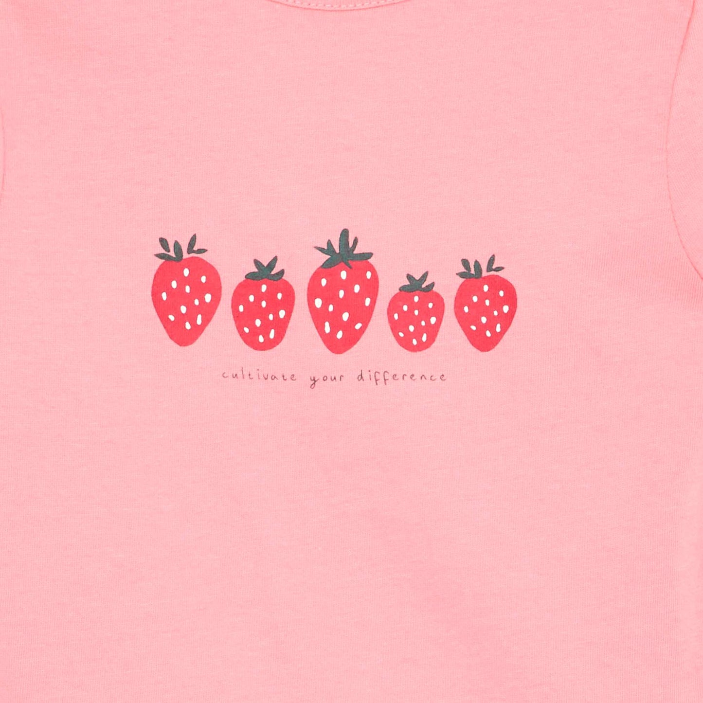 Short-sleeved printed T-shirt PINK