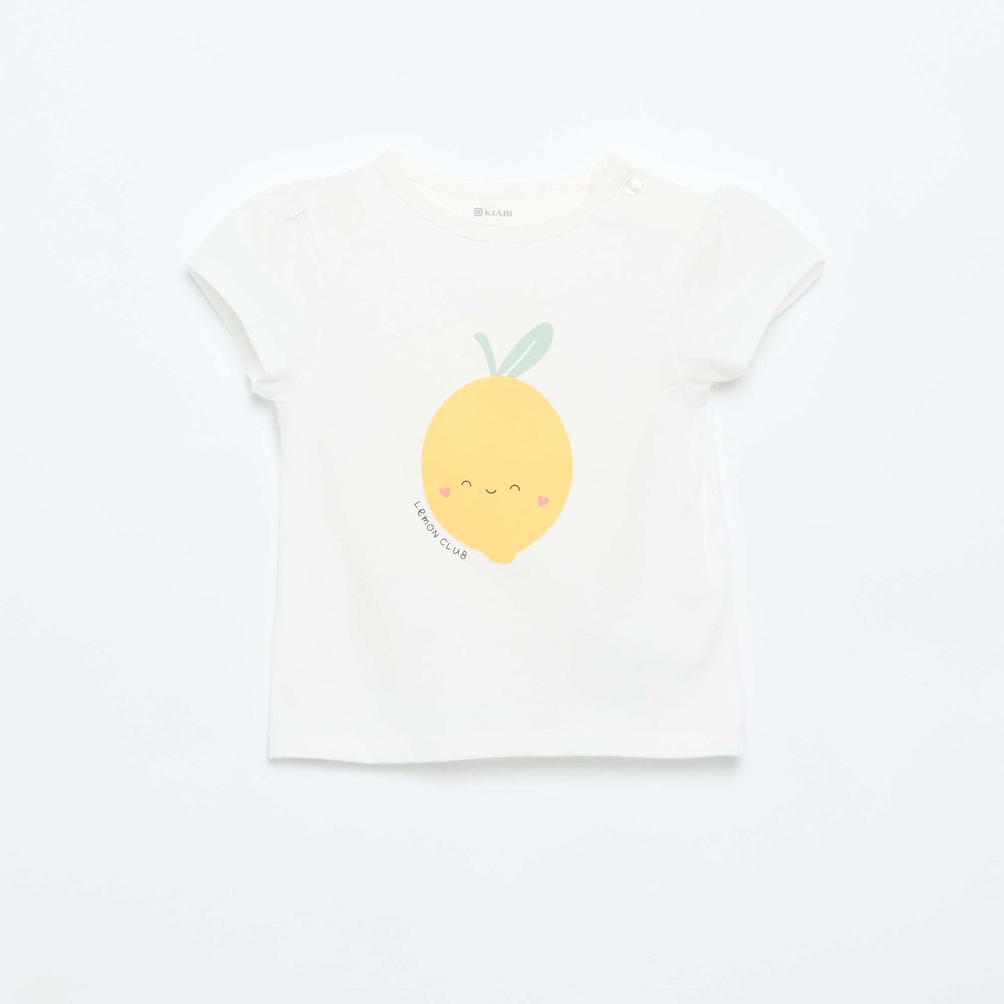 Short-sleeved printed T-shirt WHITE