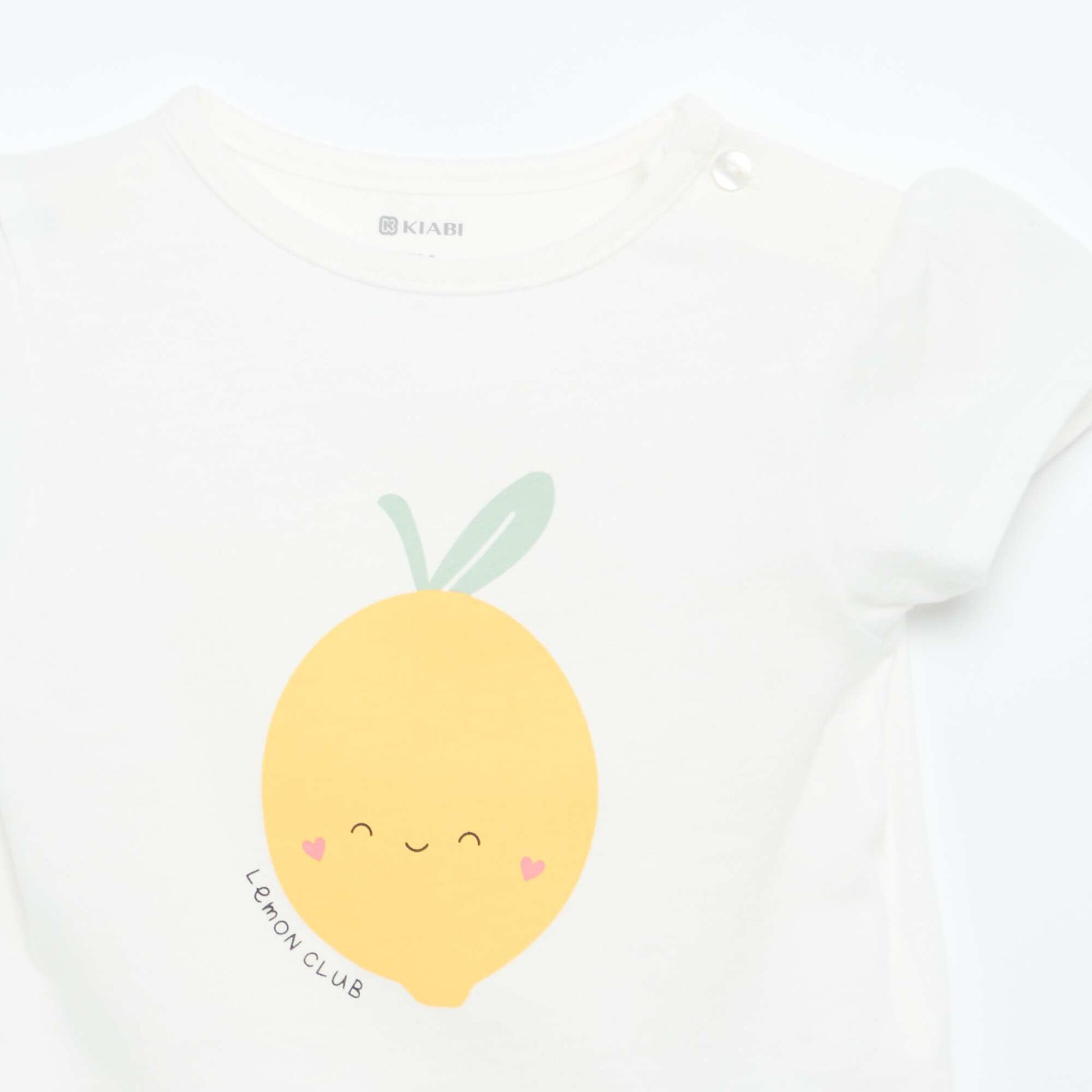 Short-sleeved printed T-shirt WHITE