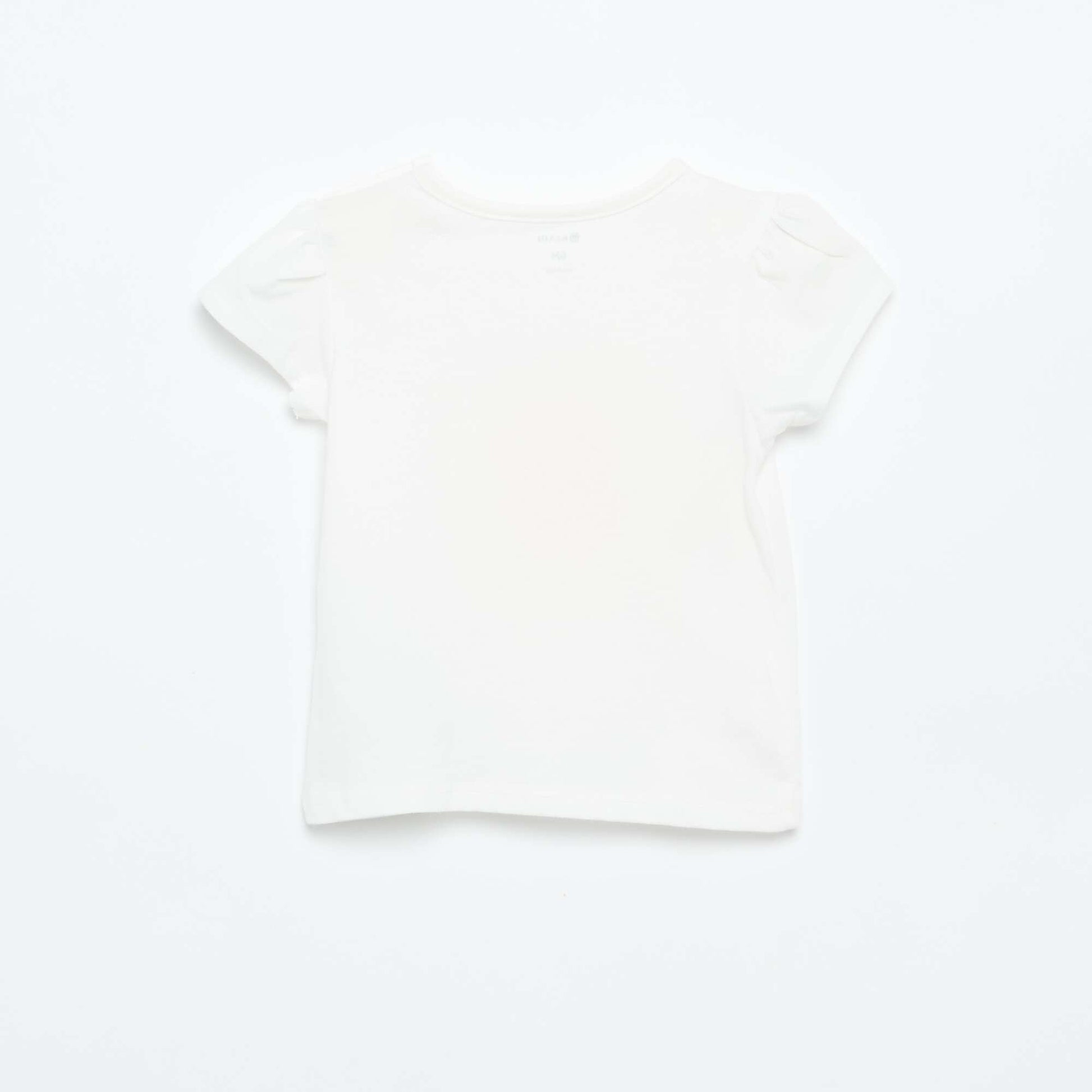 Short-sleeved printed T-shirt WHITE