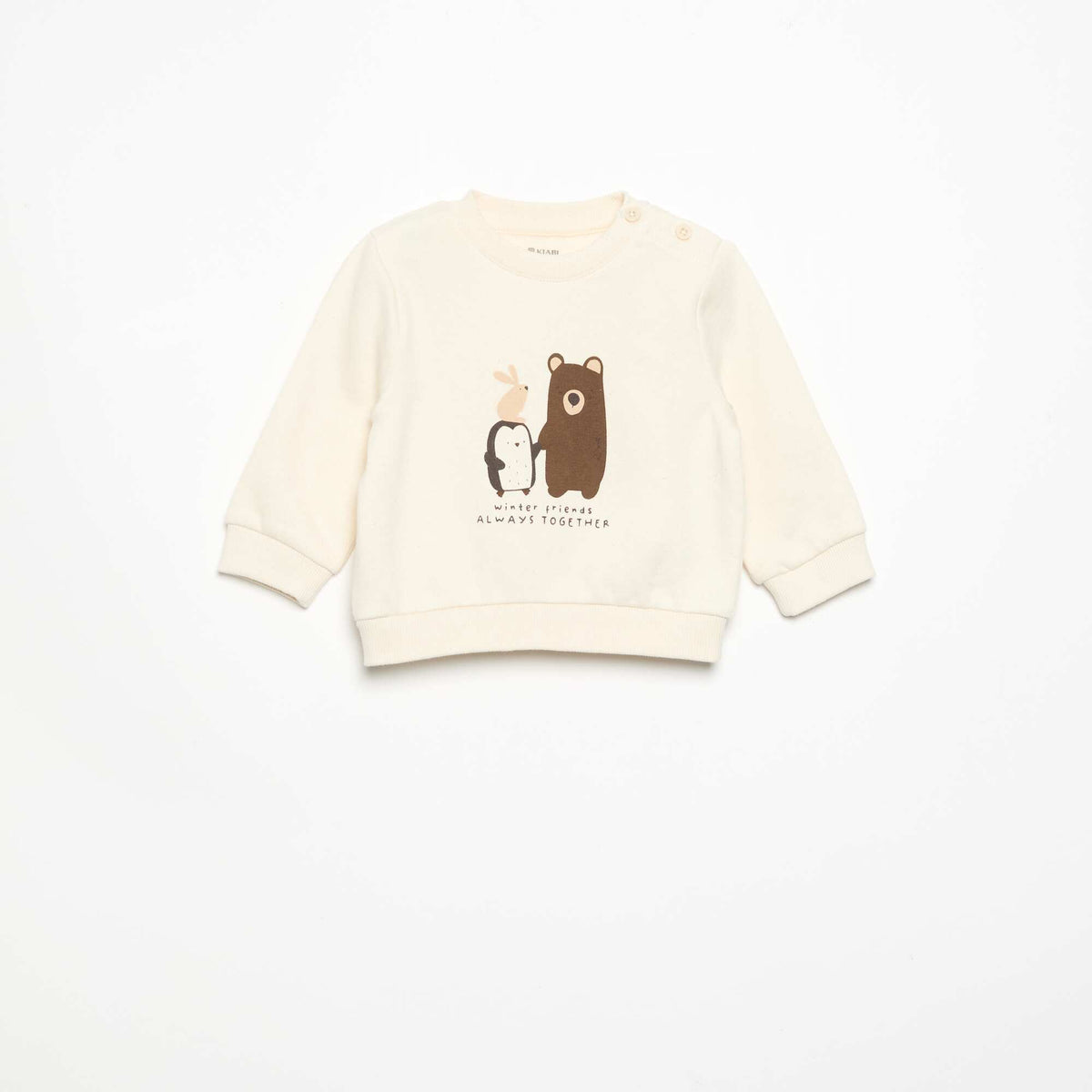 2-piece sweatshirt + trousers set BEIGE