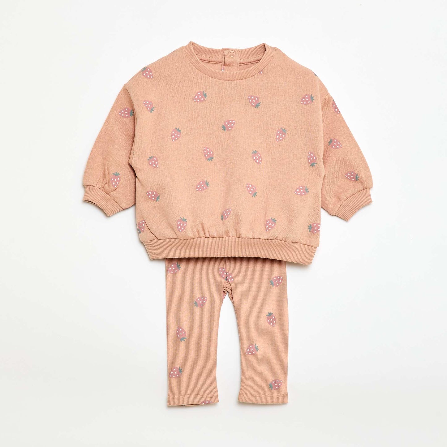 Sweatshirt and leggings jogging set - 2-piece set PINK