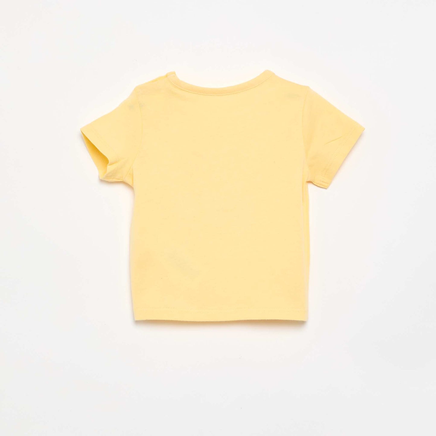 Short-sleeved T-shirt with fun print YELLOW