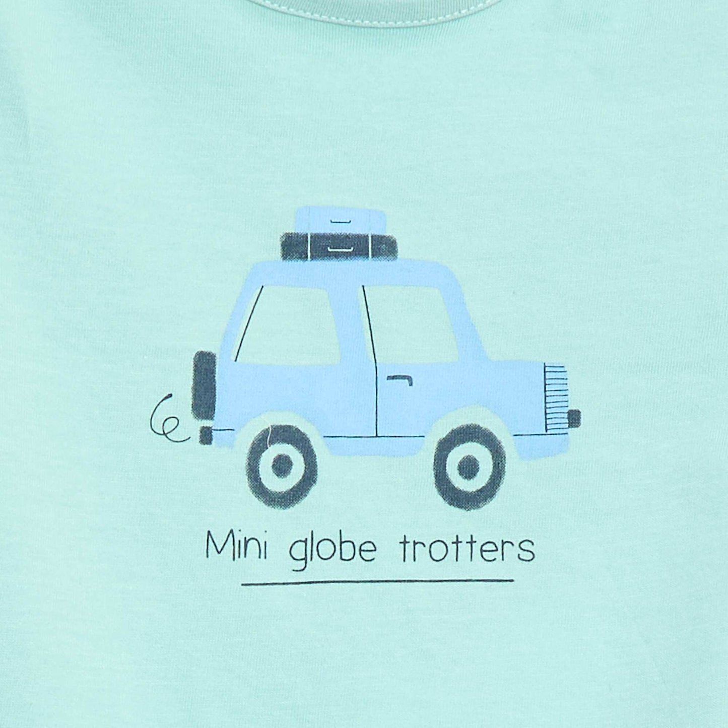 Short-sleeved T-shirt with animation BLUE