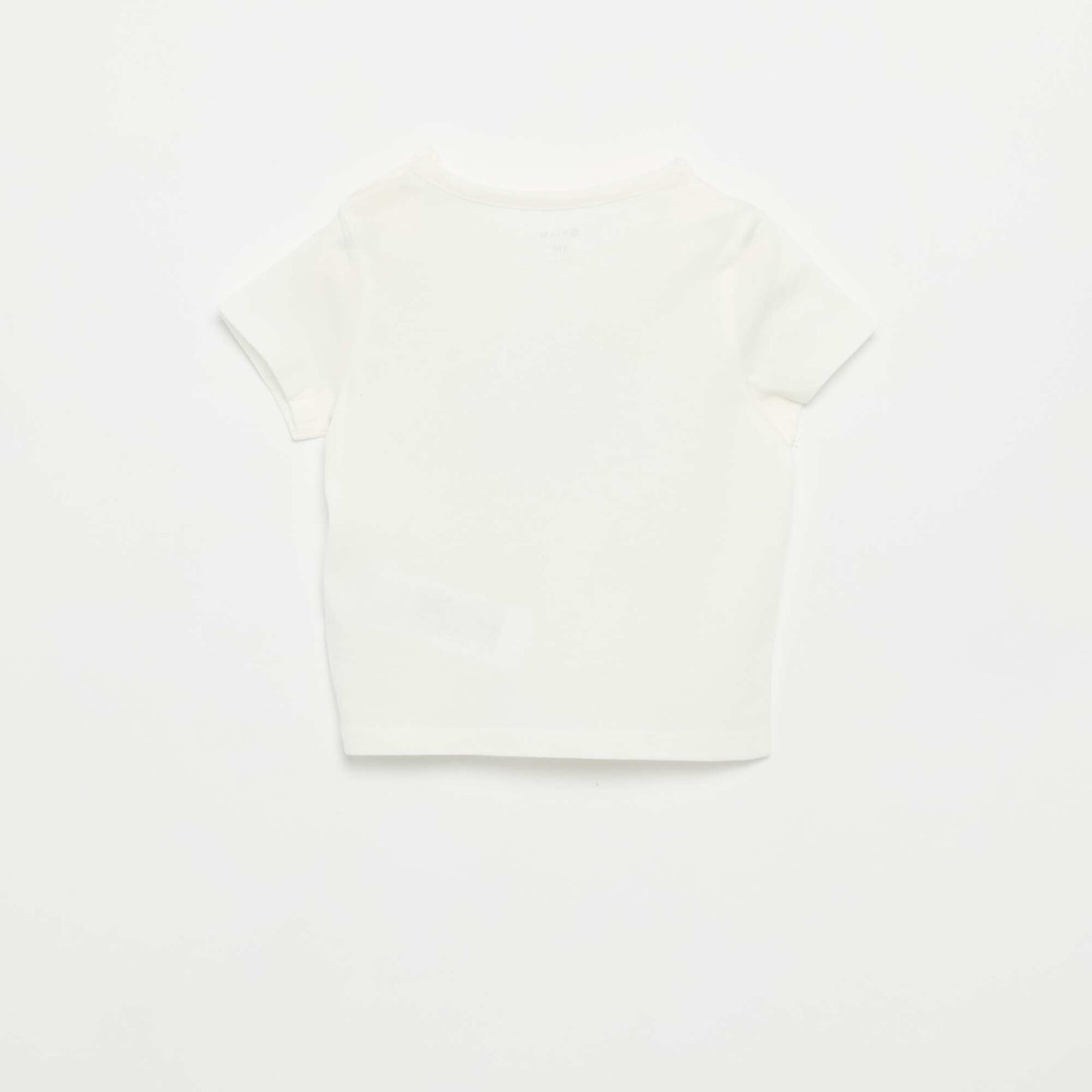 Short-sleeved T-shirt with fun print WHITE