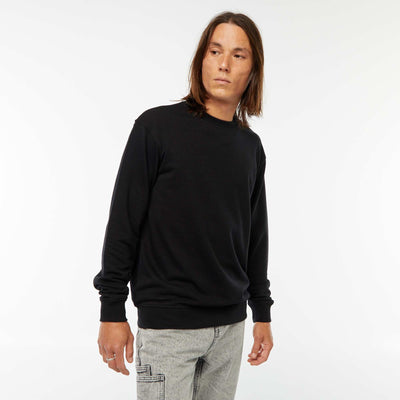 Plain lightweight sweatshirt BLACK