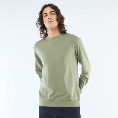 Plain lightweight sweatshirt GREEN