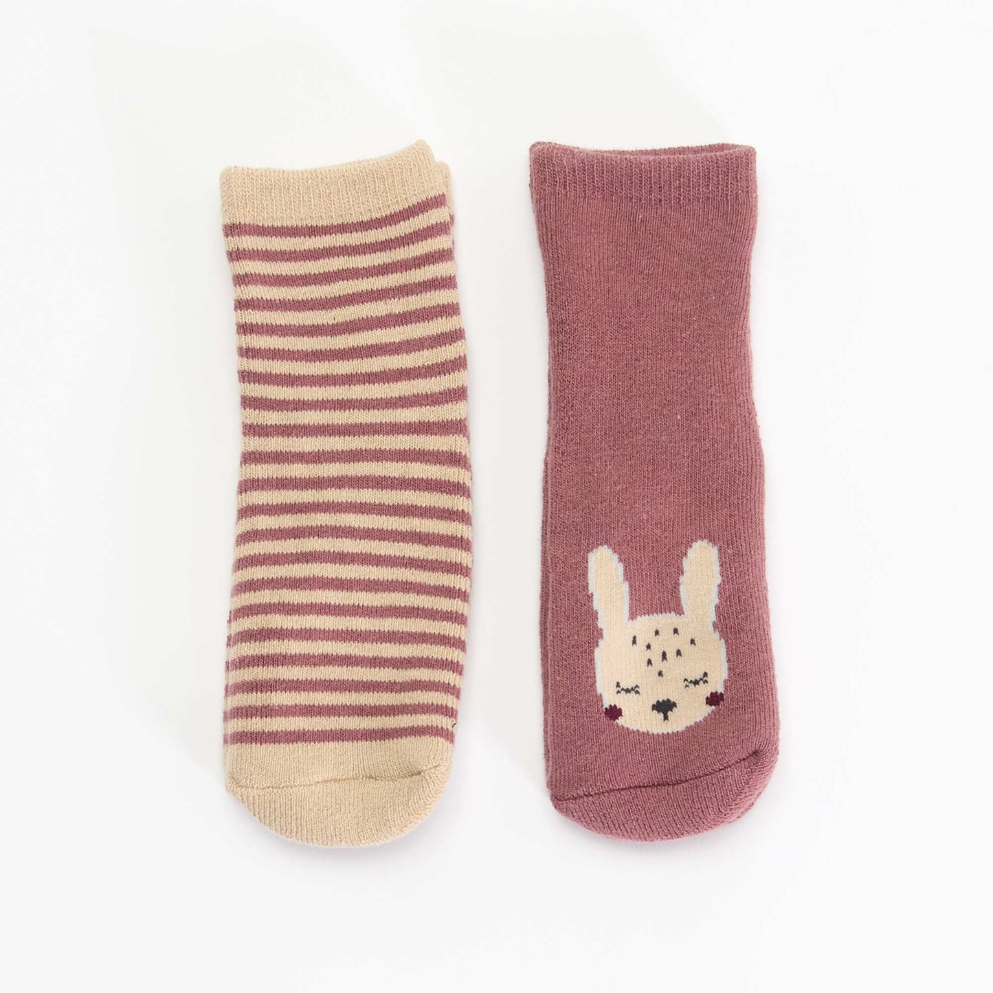 Pair of non-slip novelty socks BROWN
