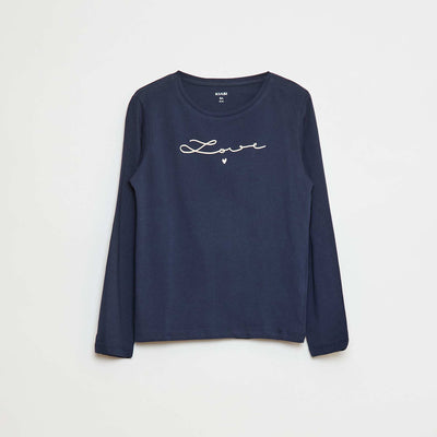 Printed T-shirt BLUE