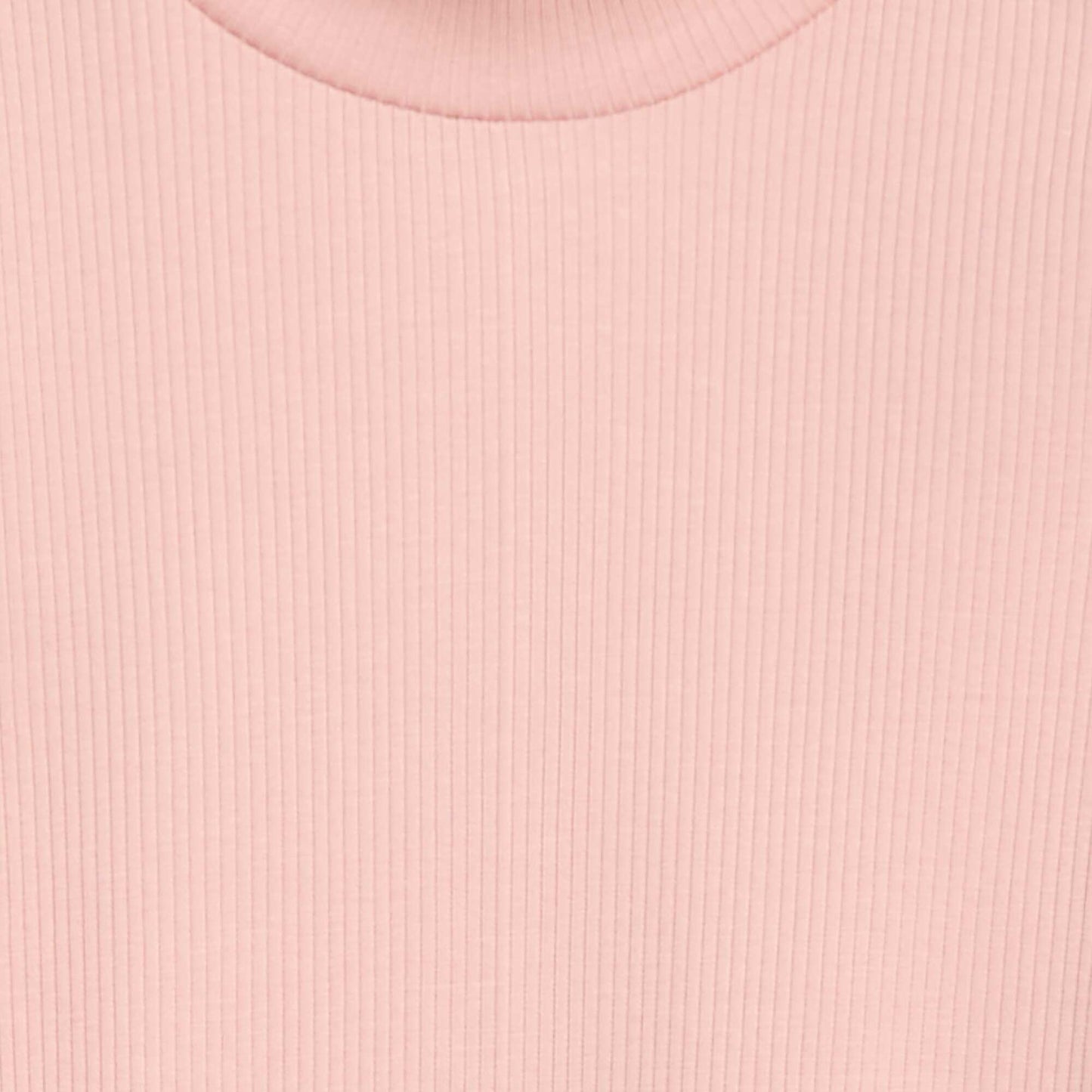 Ribbed Roll Neck Jumper PINK
