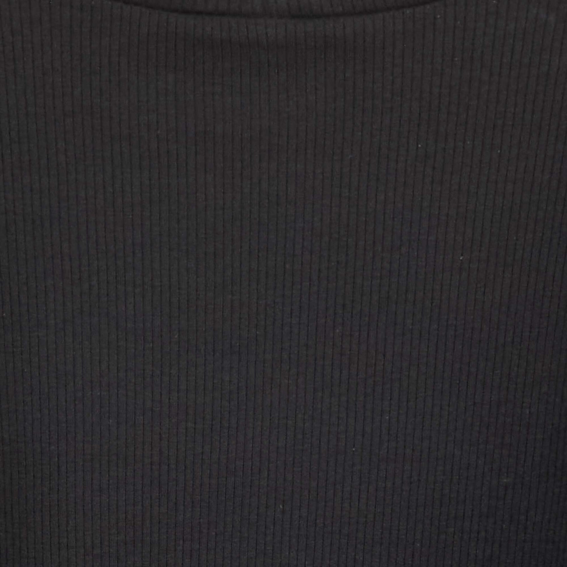 Ribbed Roll Neck Jumper BLACK