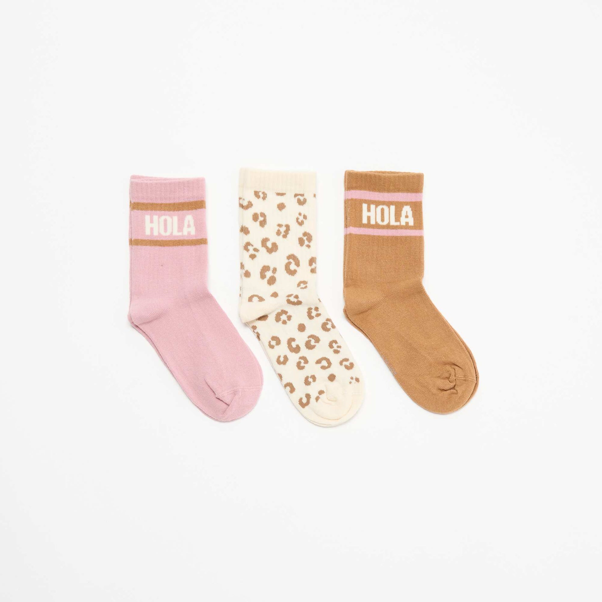 3-pack of socks PINK