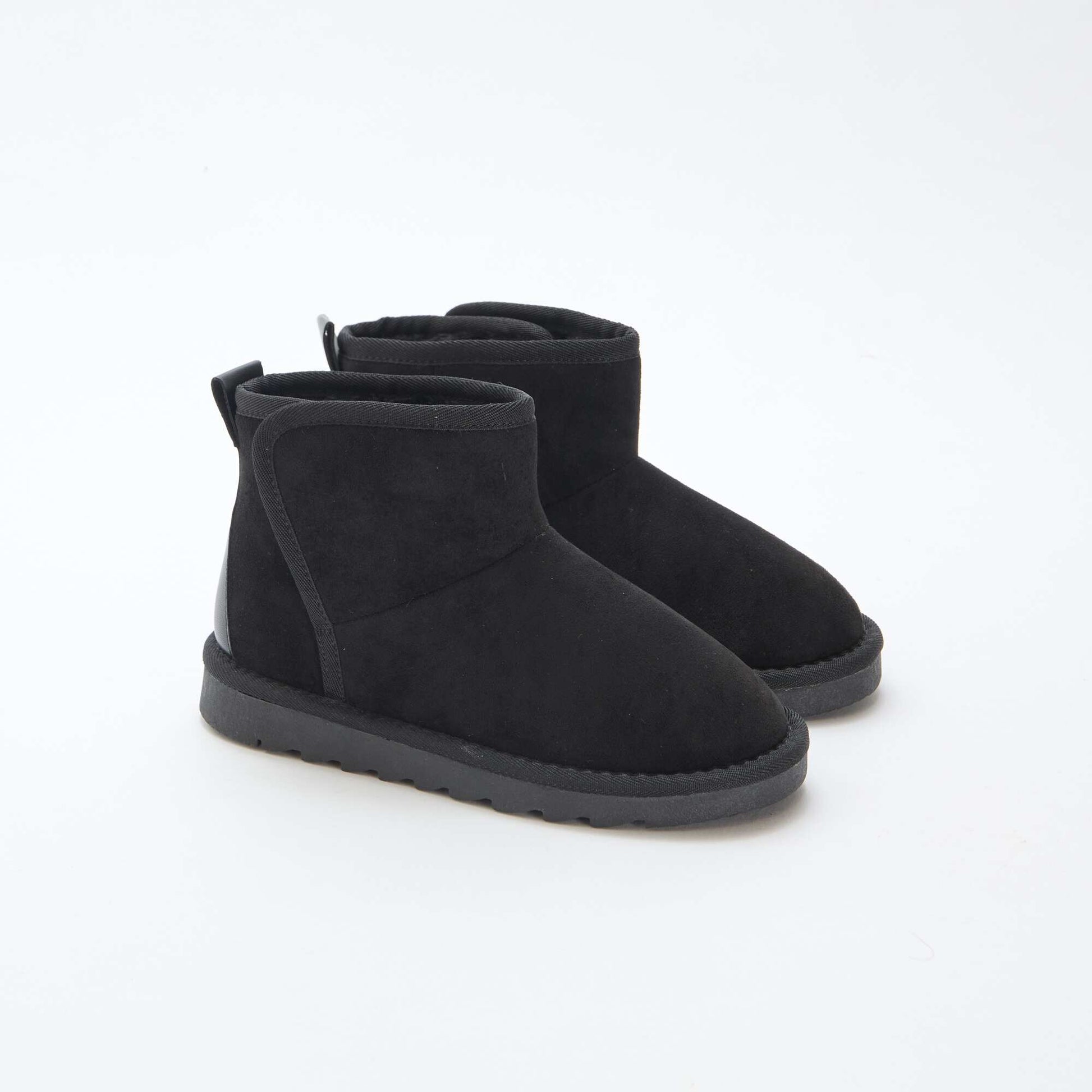 Suede-style Ubuck Boots BLACK