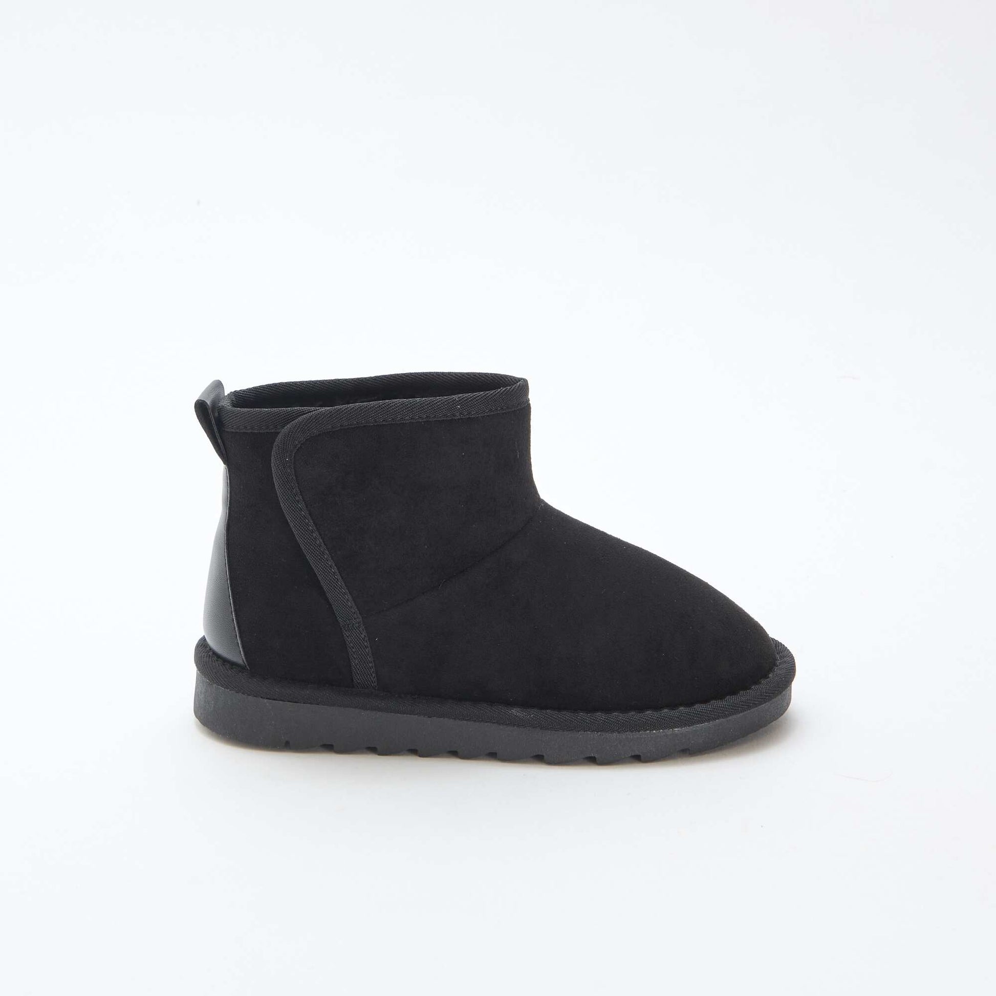 Suede-style Ubuck Boots BLACK