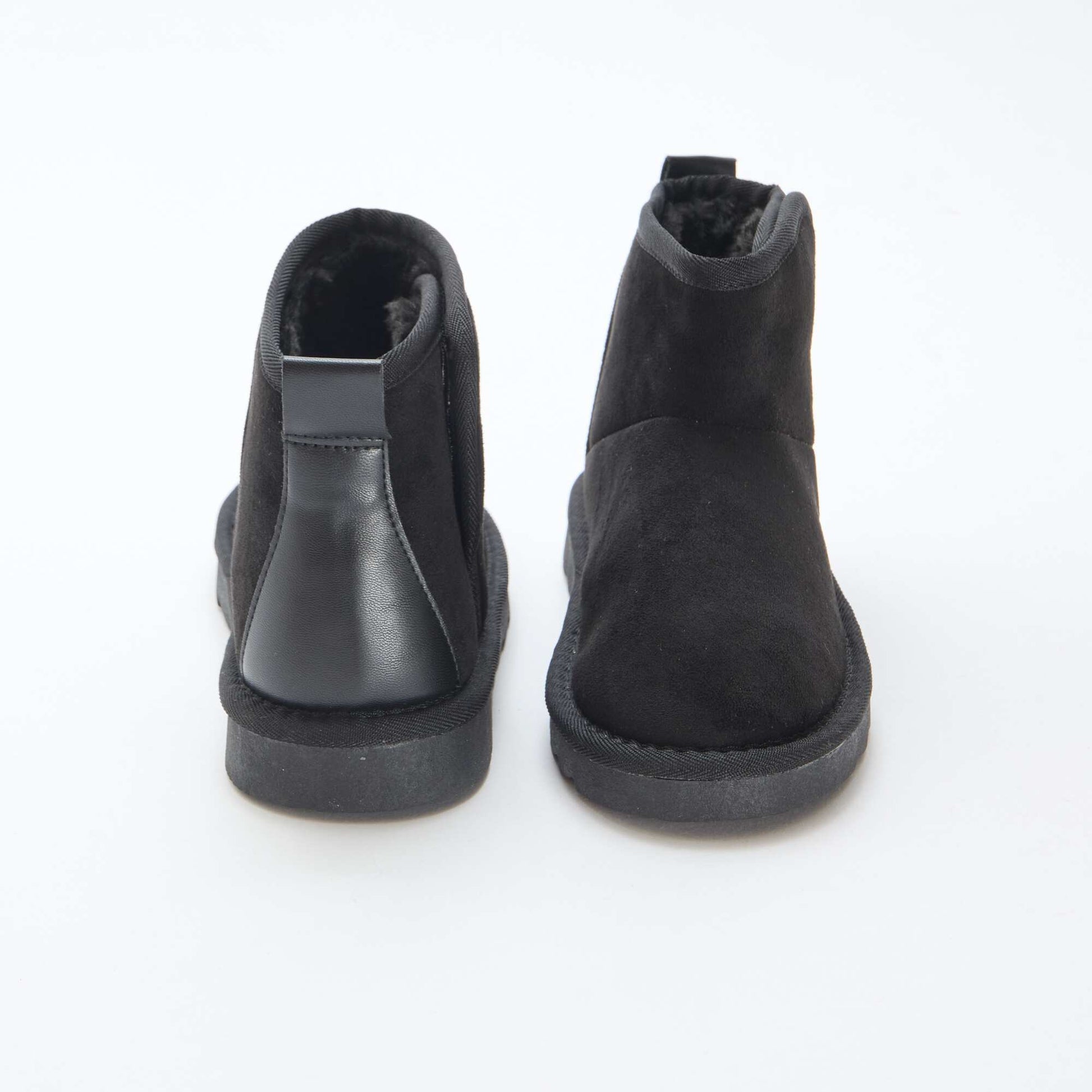 Suede-style Ubuck Boots BLACK