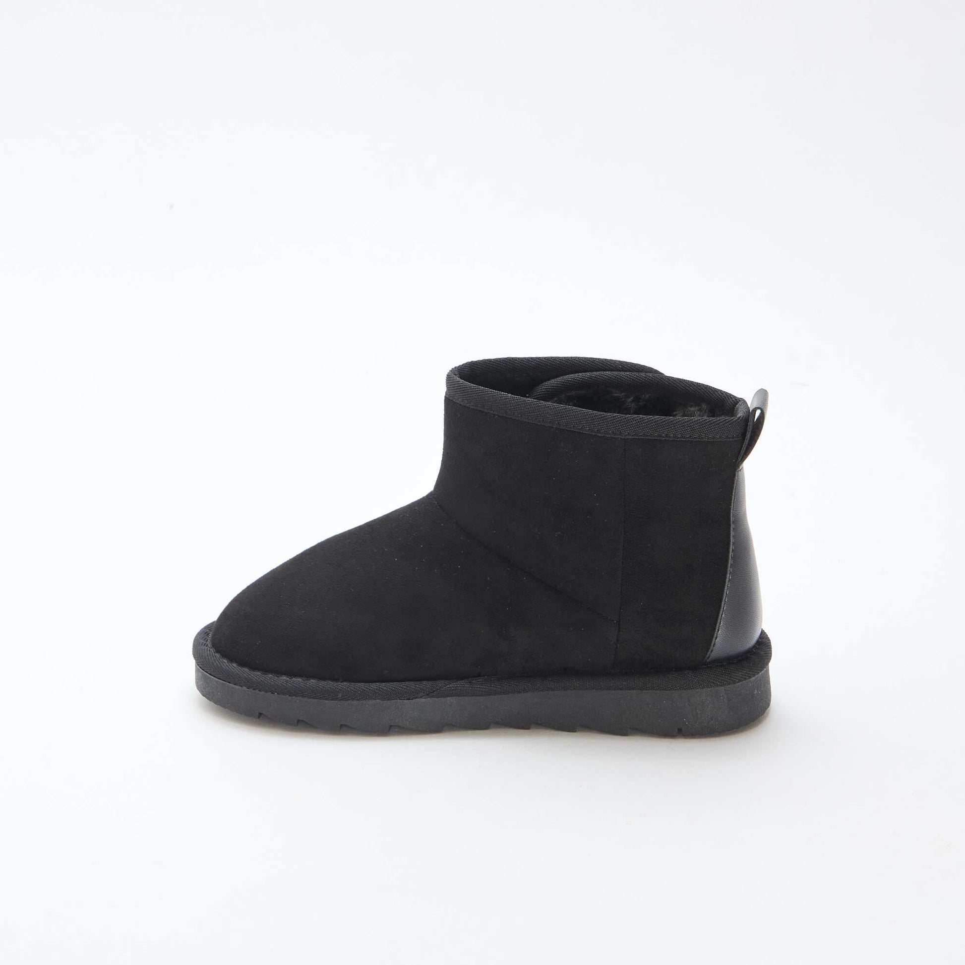 Suede-style Ubuck Boots BLACK