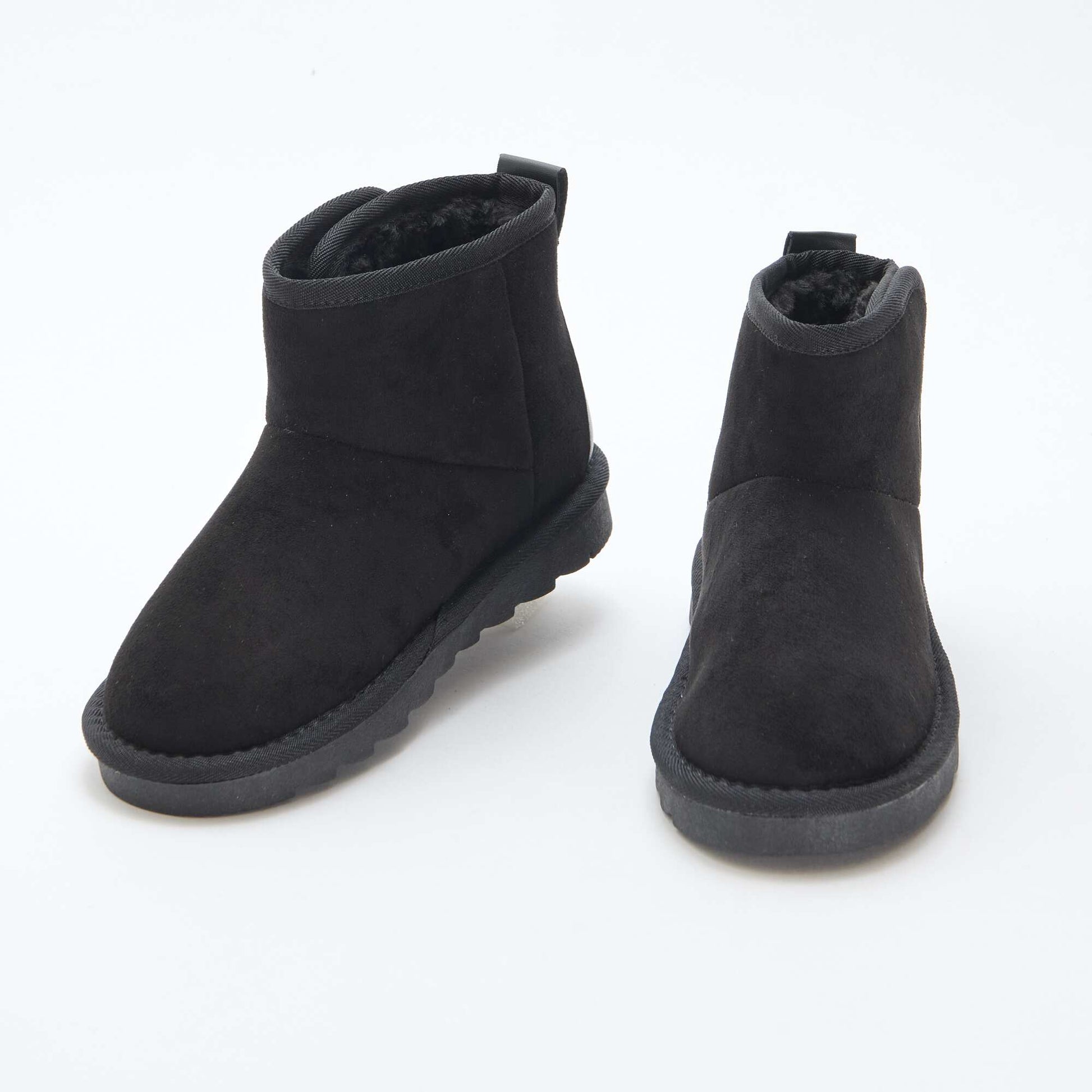 Suede-style Ubuck Boots BLACK