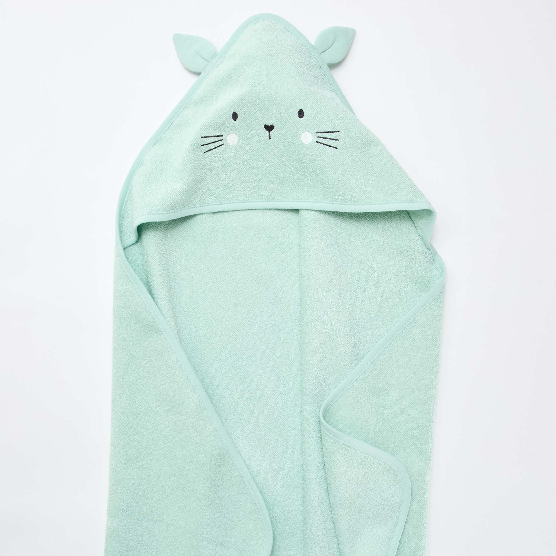 Animal Ear Terry Bath Cape BLUE