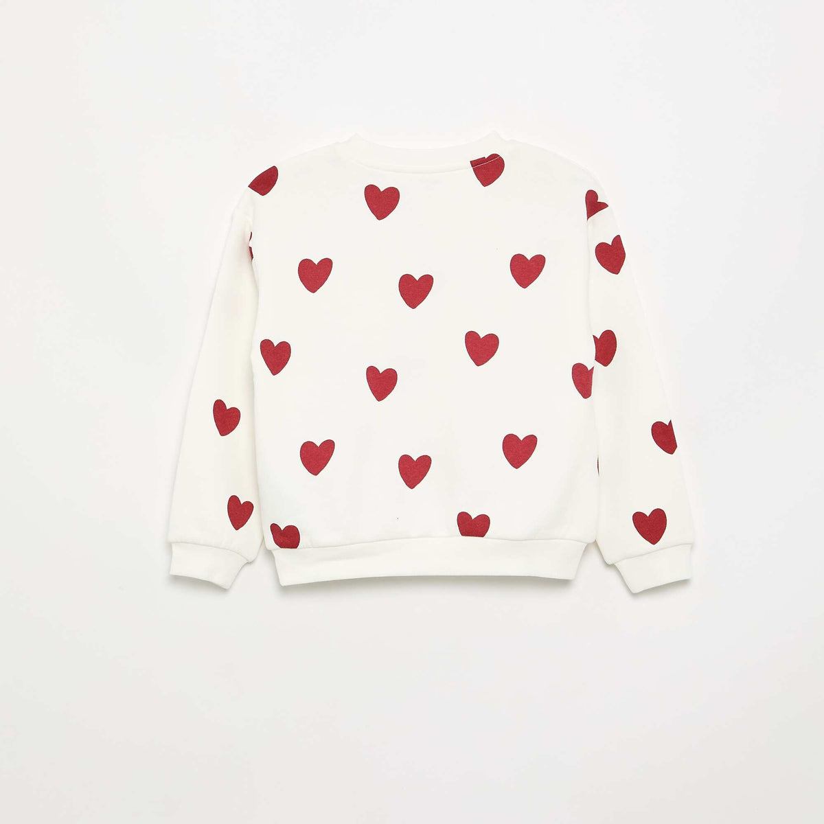 Long-sleeved printed sweatshirt WHITE