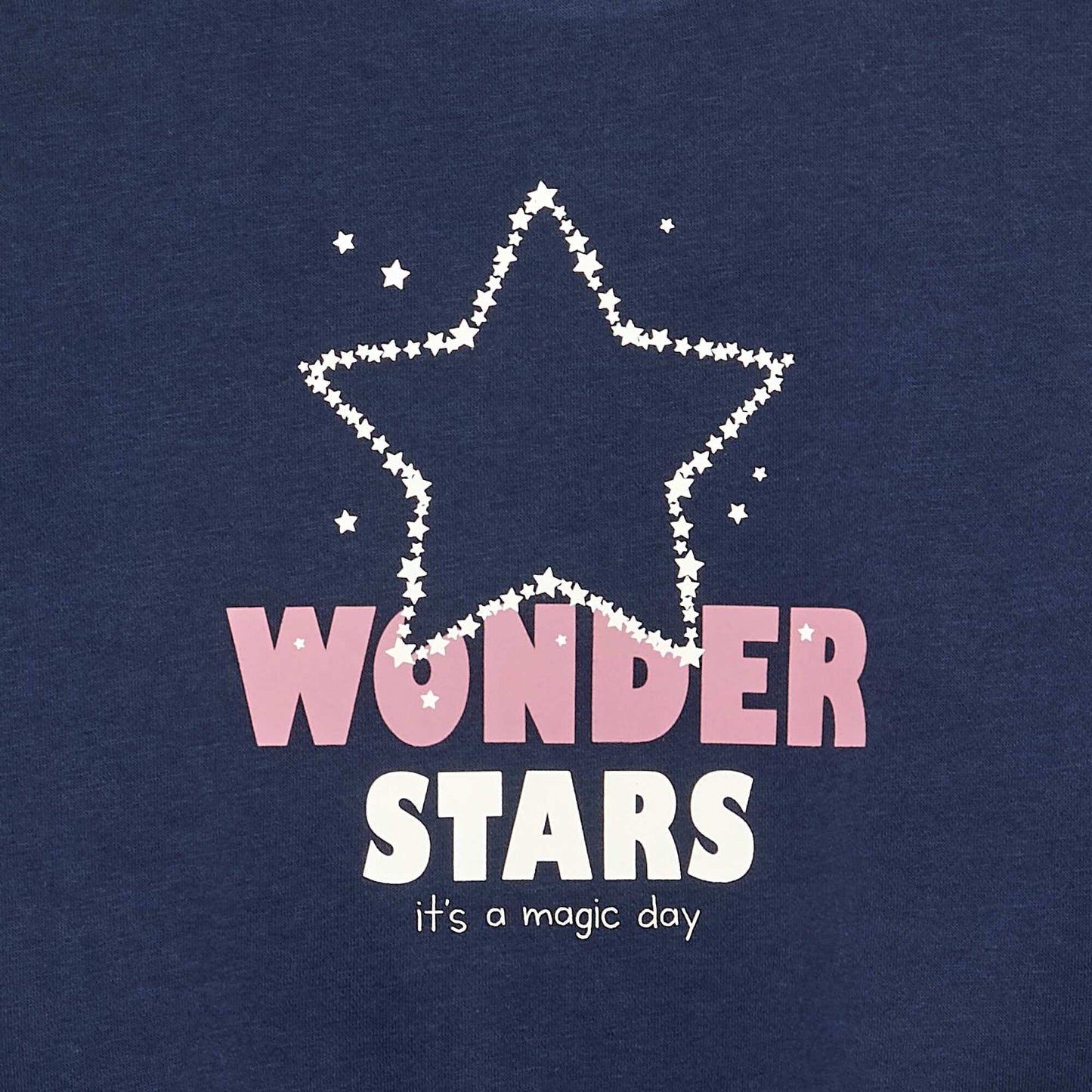 Long-sleeved printed sweatshirt BLUE
