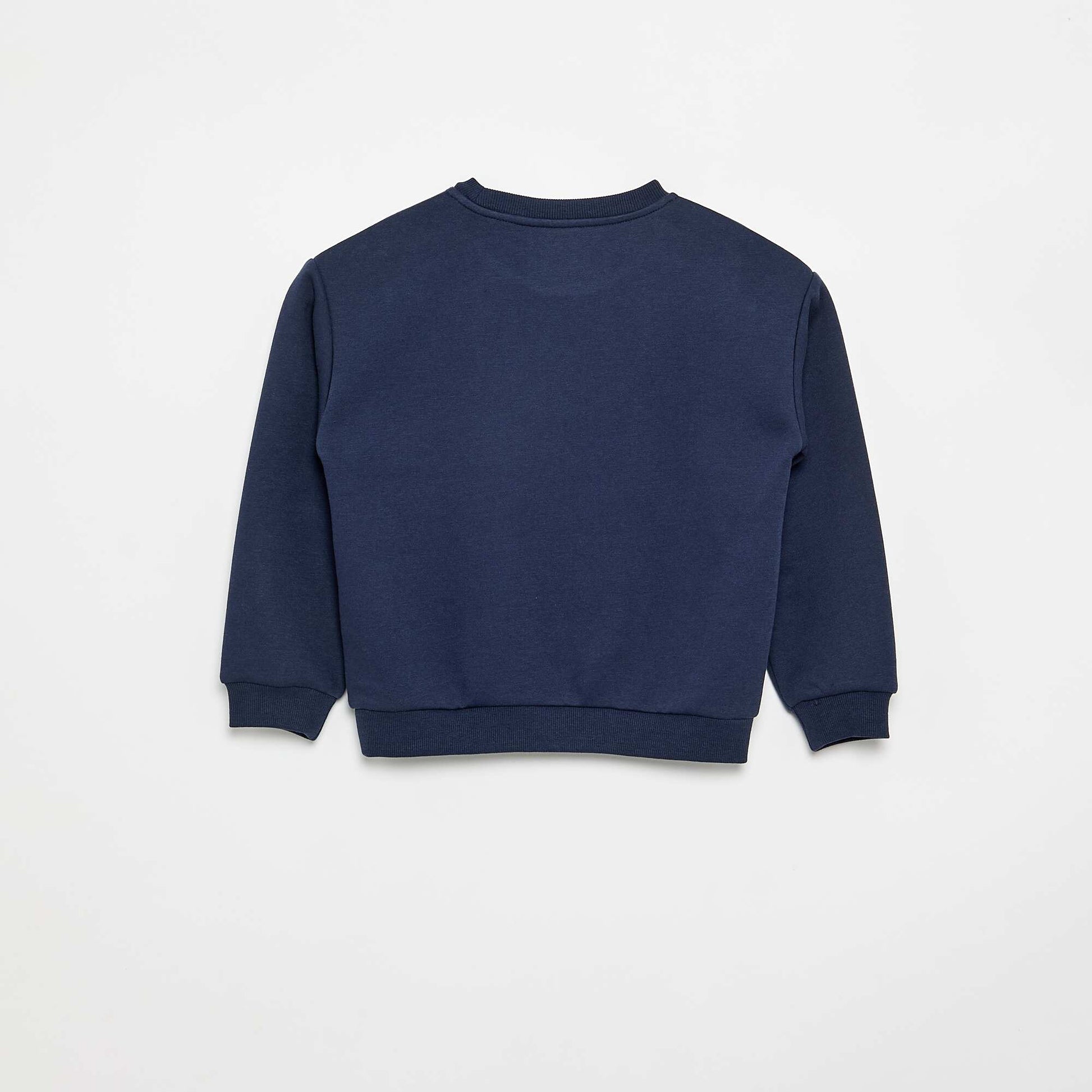 Long-sleeved printed sweatshirt BLUE